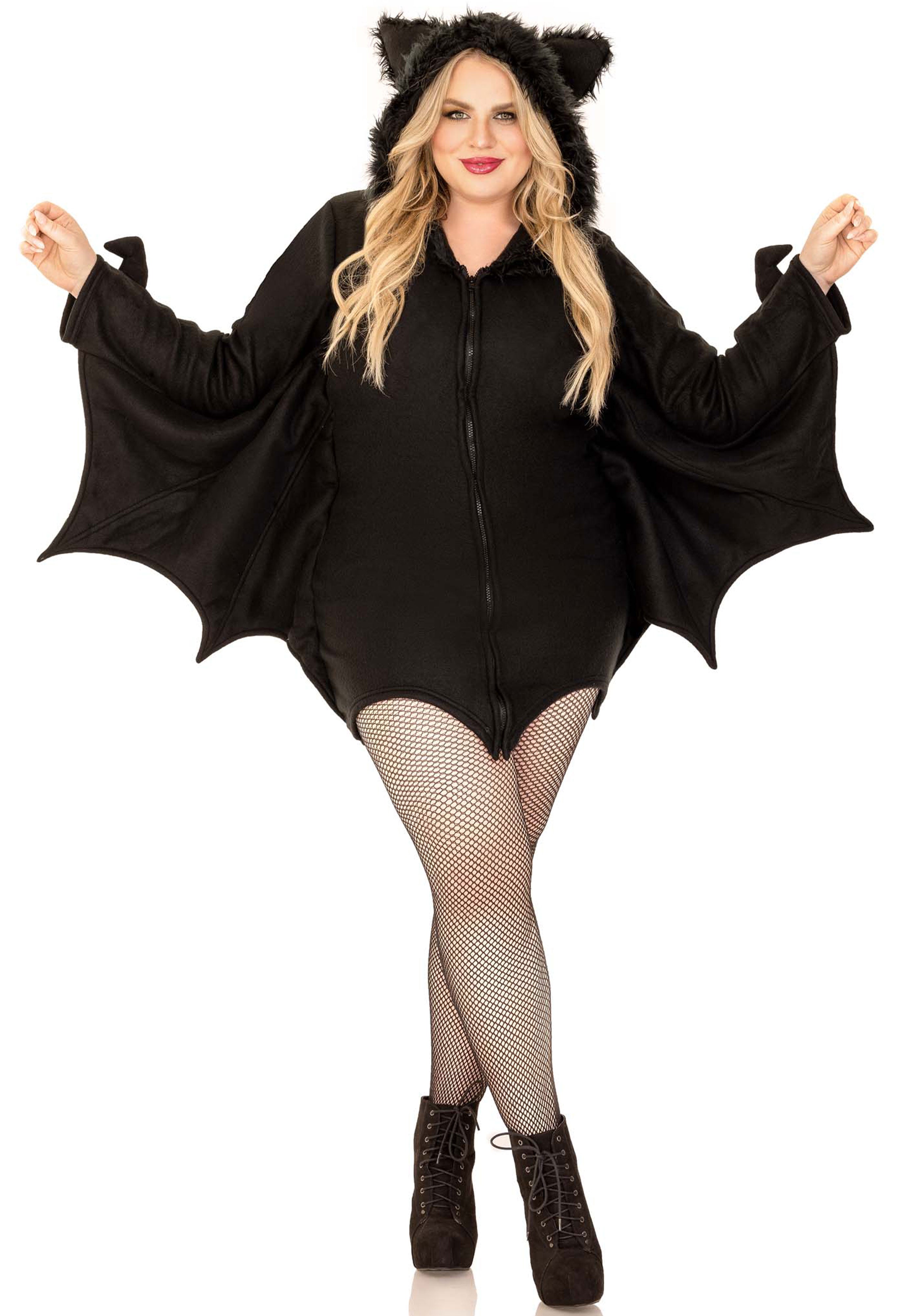 Plus Size Cozy Bat Costume