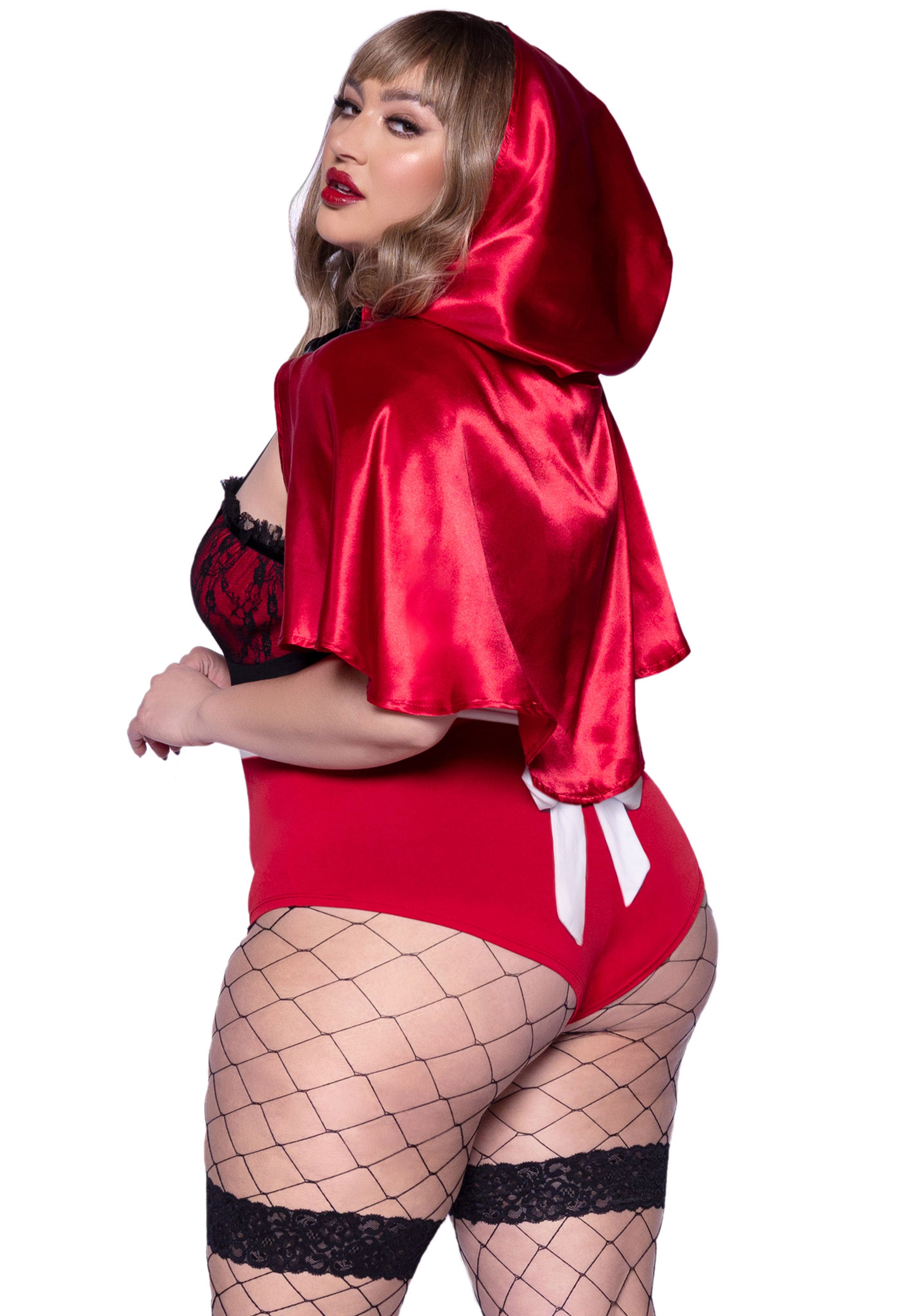 Leg Avenue 86975X Naughty Miss Red Plus Size