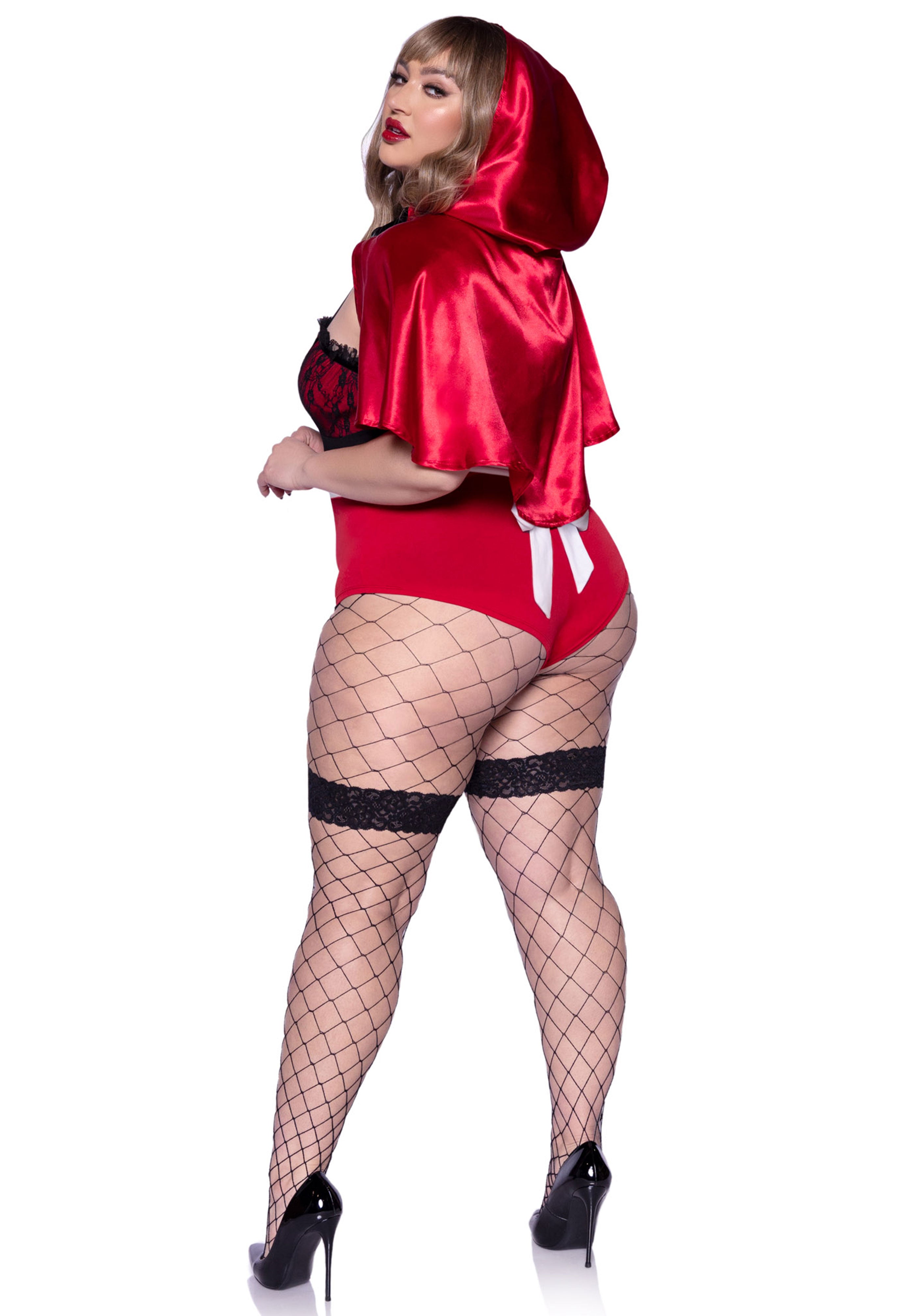 Leg Avenue 86975X Naughty Miss Red Plus Size