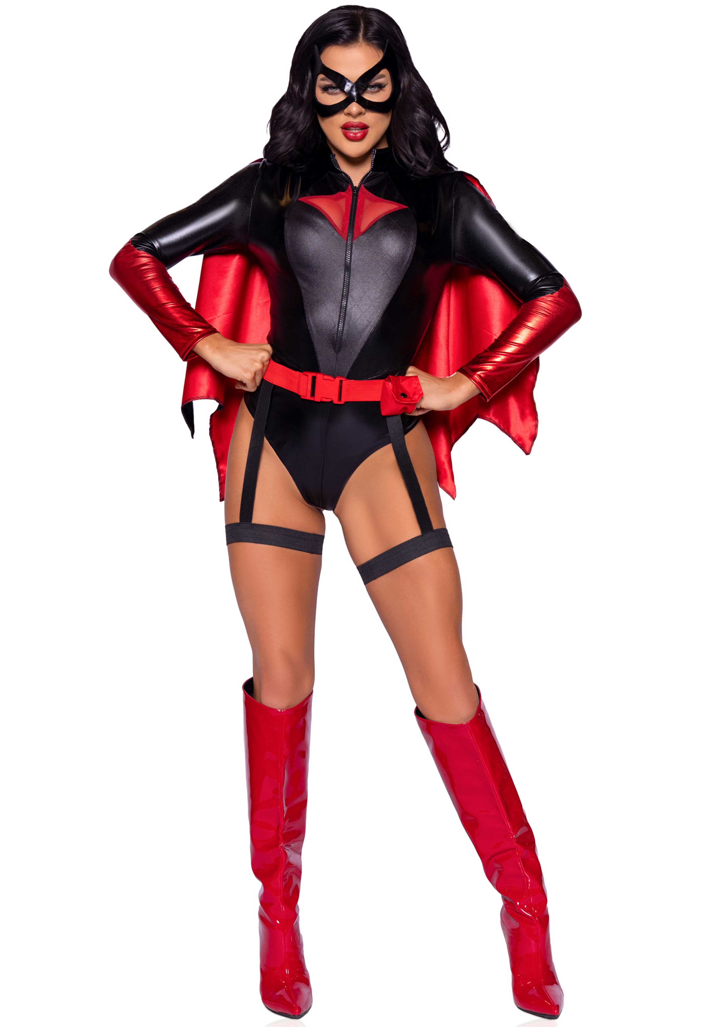 Leg Avenue 87137 Bat Woman Bodysuit