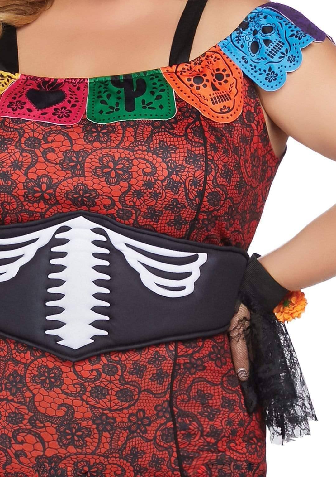 Plus Deluxe Day of the Dead Beauty Costume