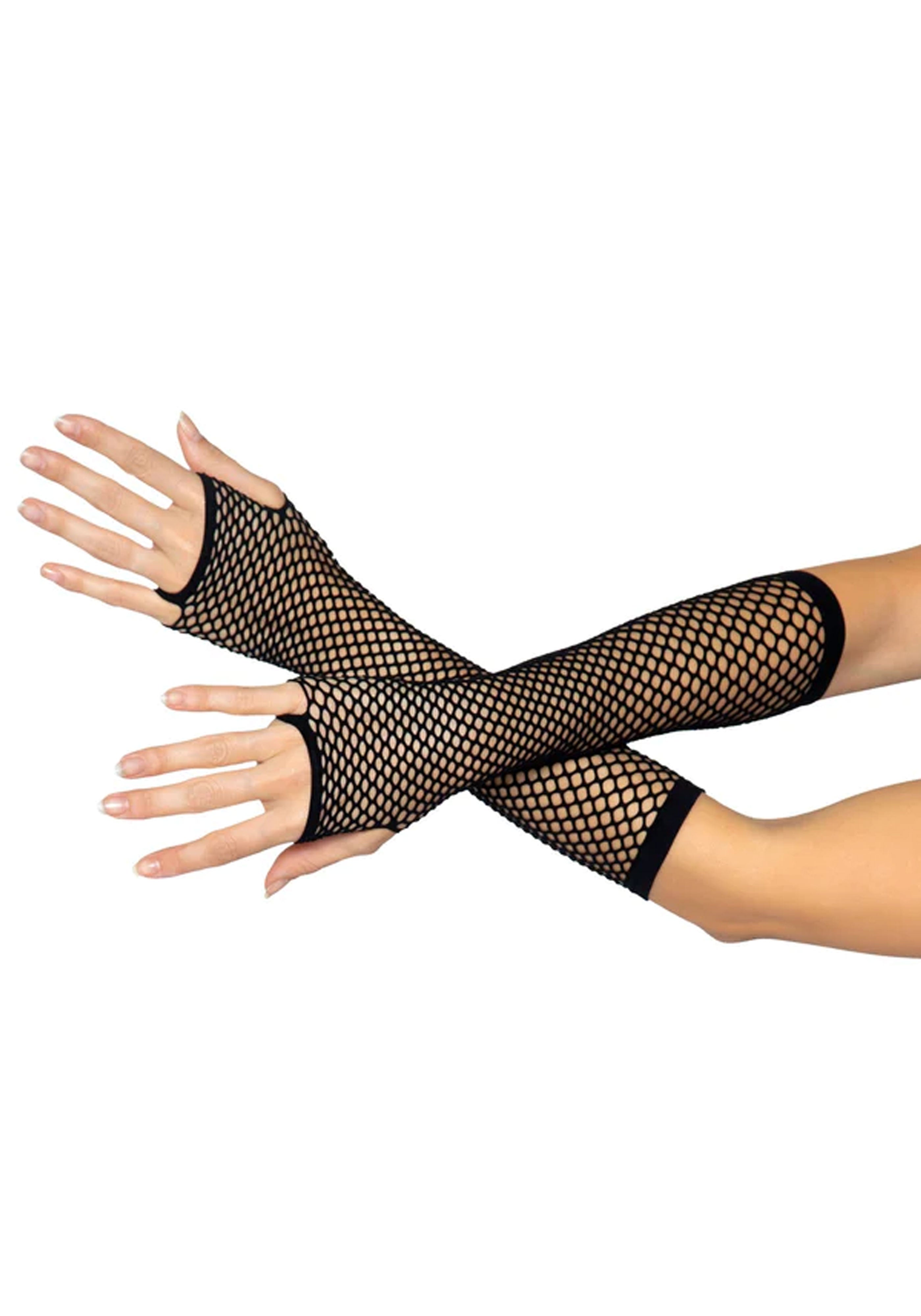Triangle Net Fingerless Gloves