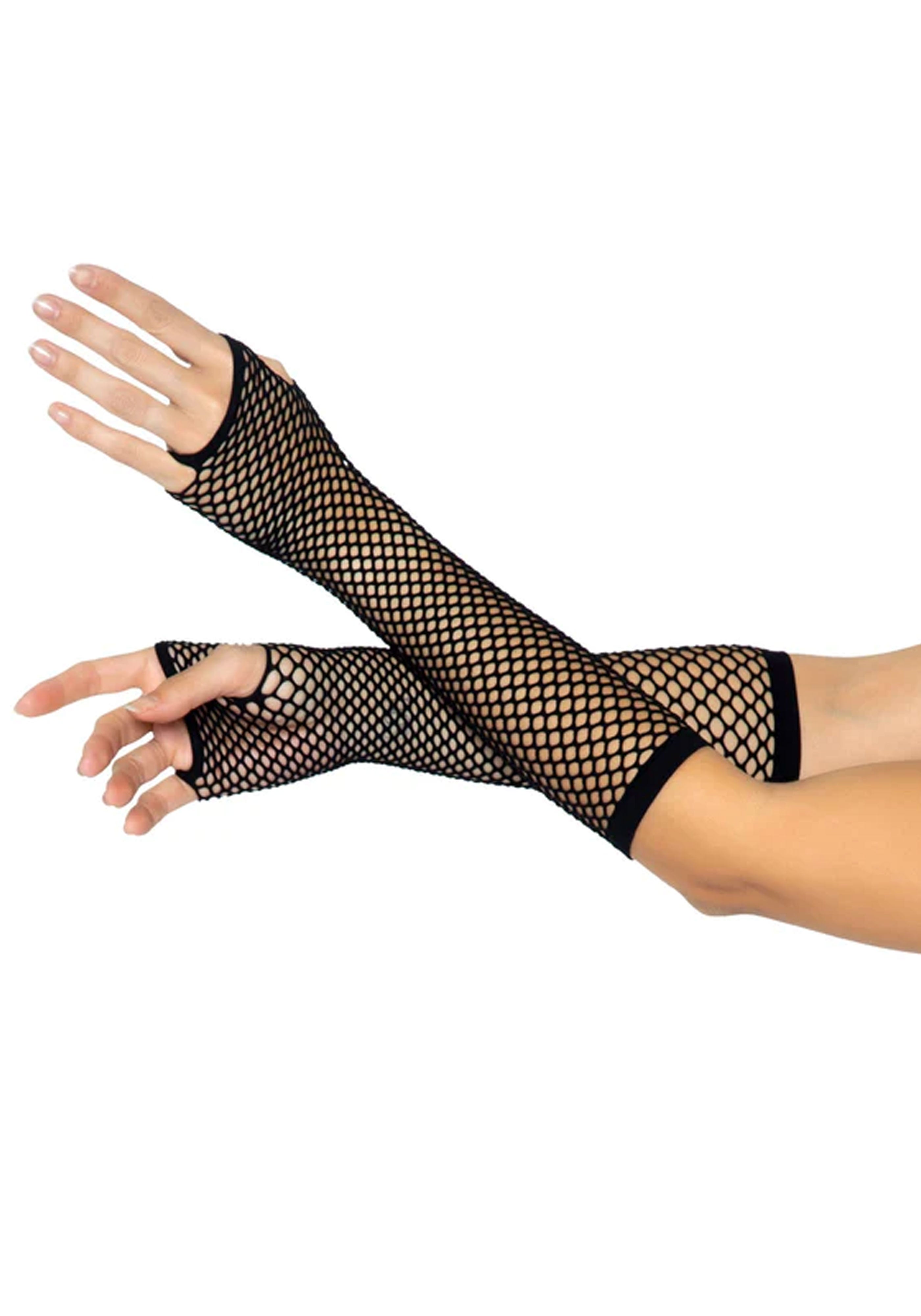 Triangle Net Fingerless Gloves