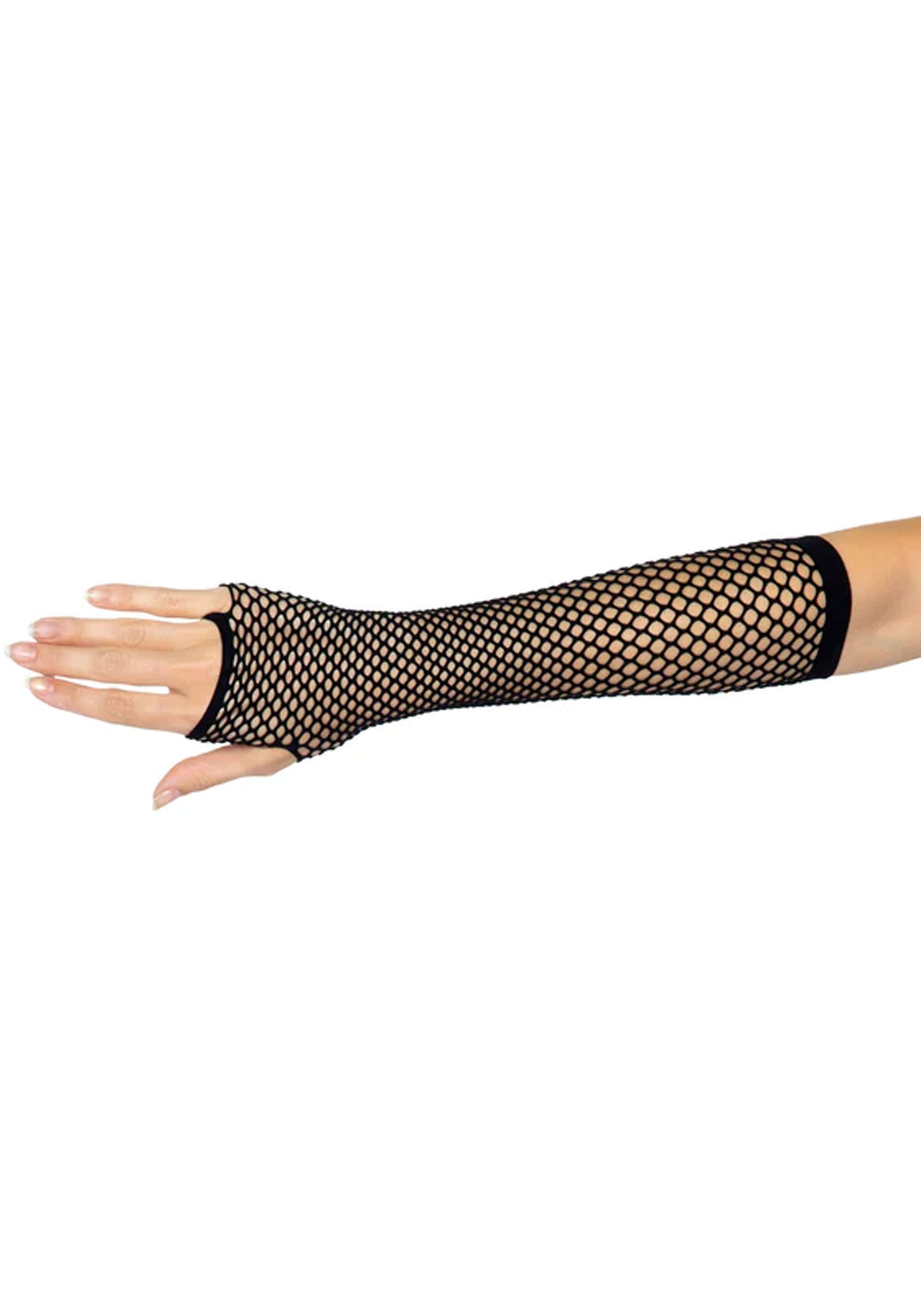 Triangle Net Fingerless Gloves