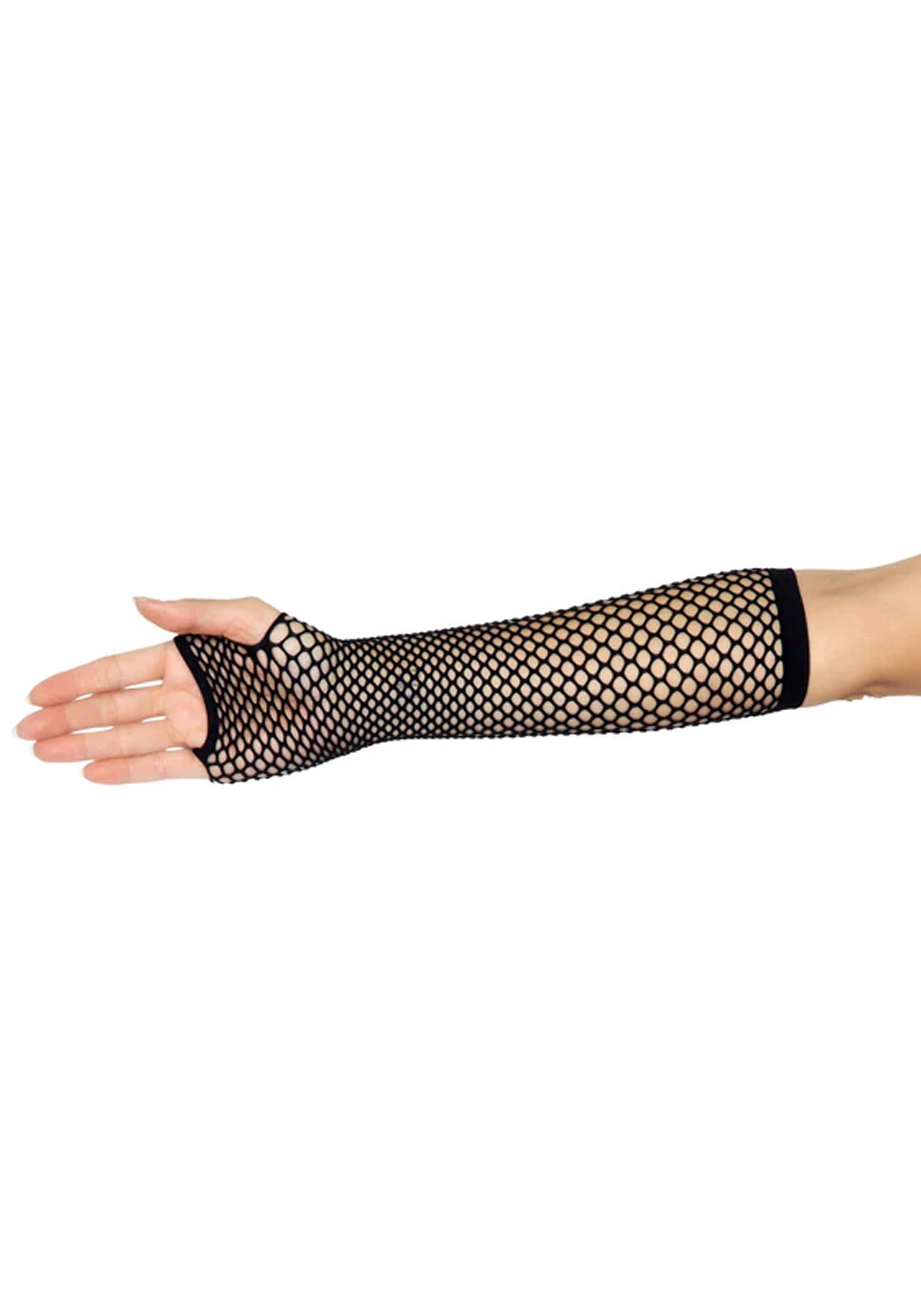 Triangle Net Fingerless Gloves