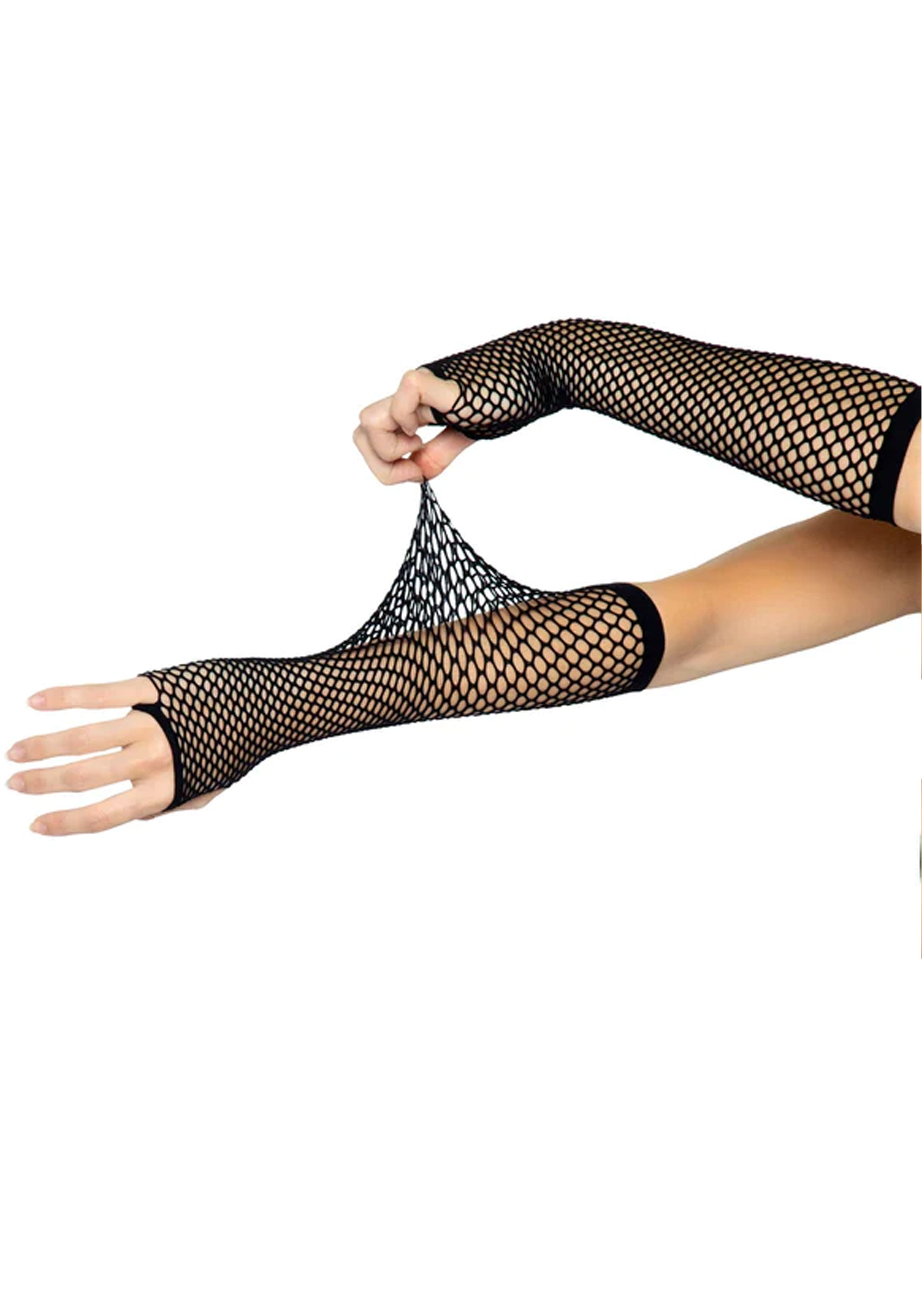 Triangle Net Fingerless Gloves