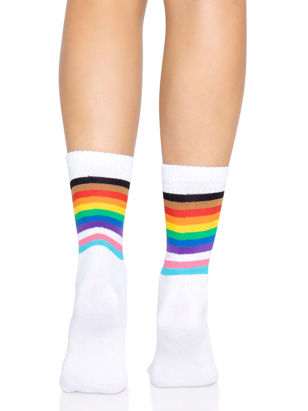 Pride regenboog crew sokken