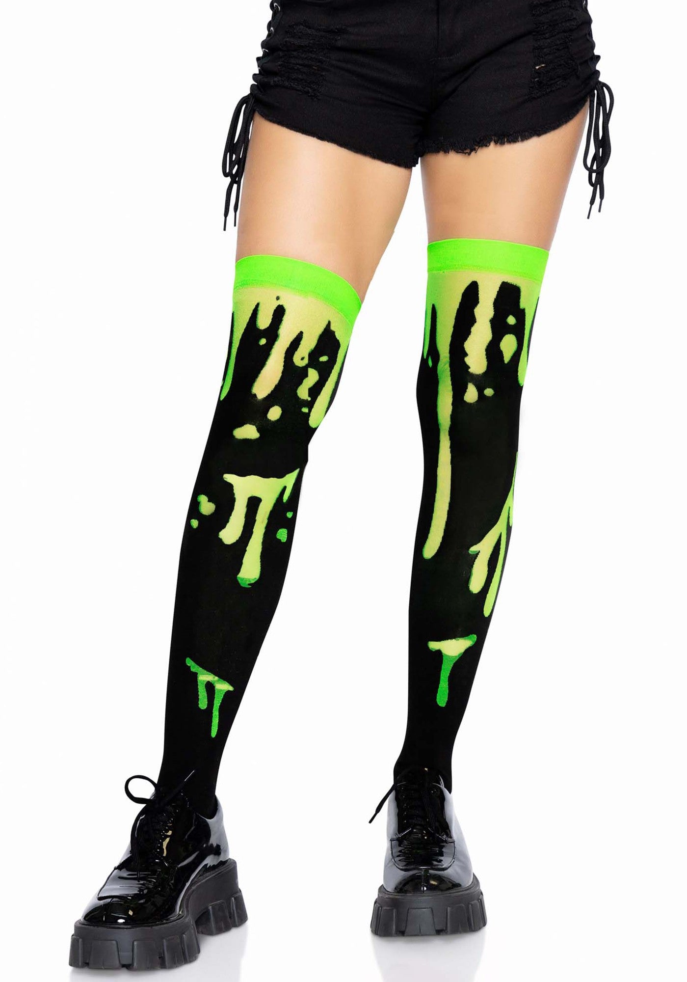 Splatter thigh highs