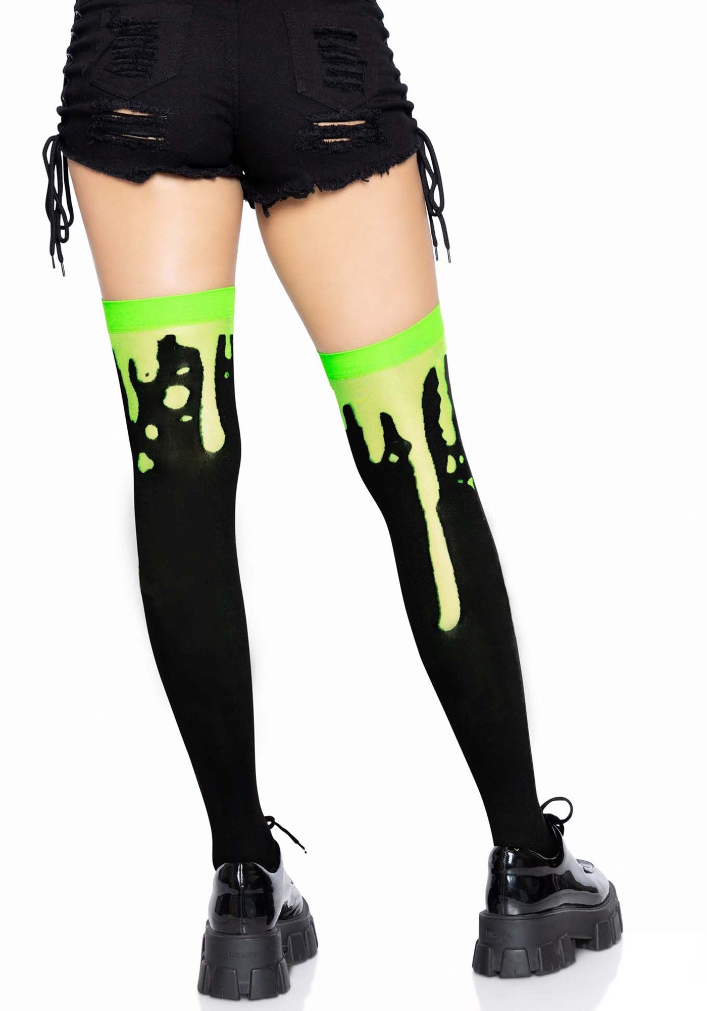 Splatter thigh highs