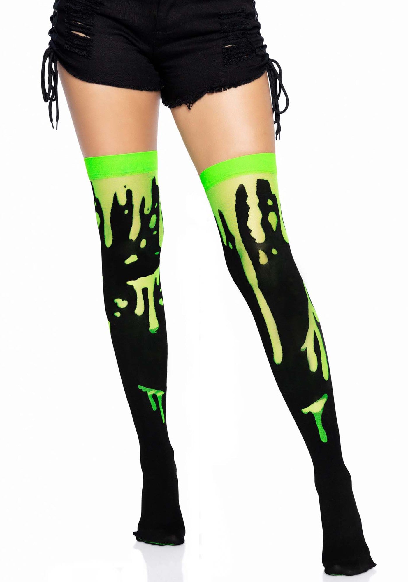 Splatter thigh highs