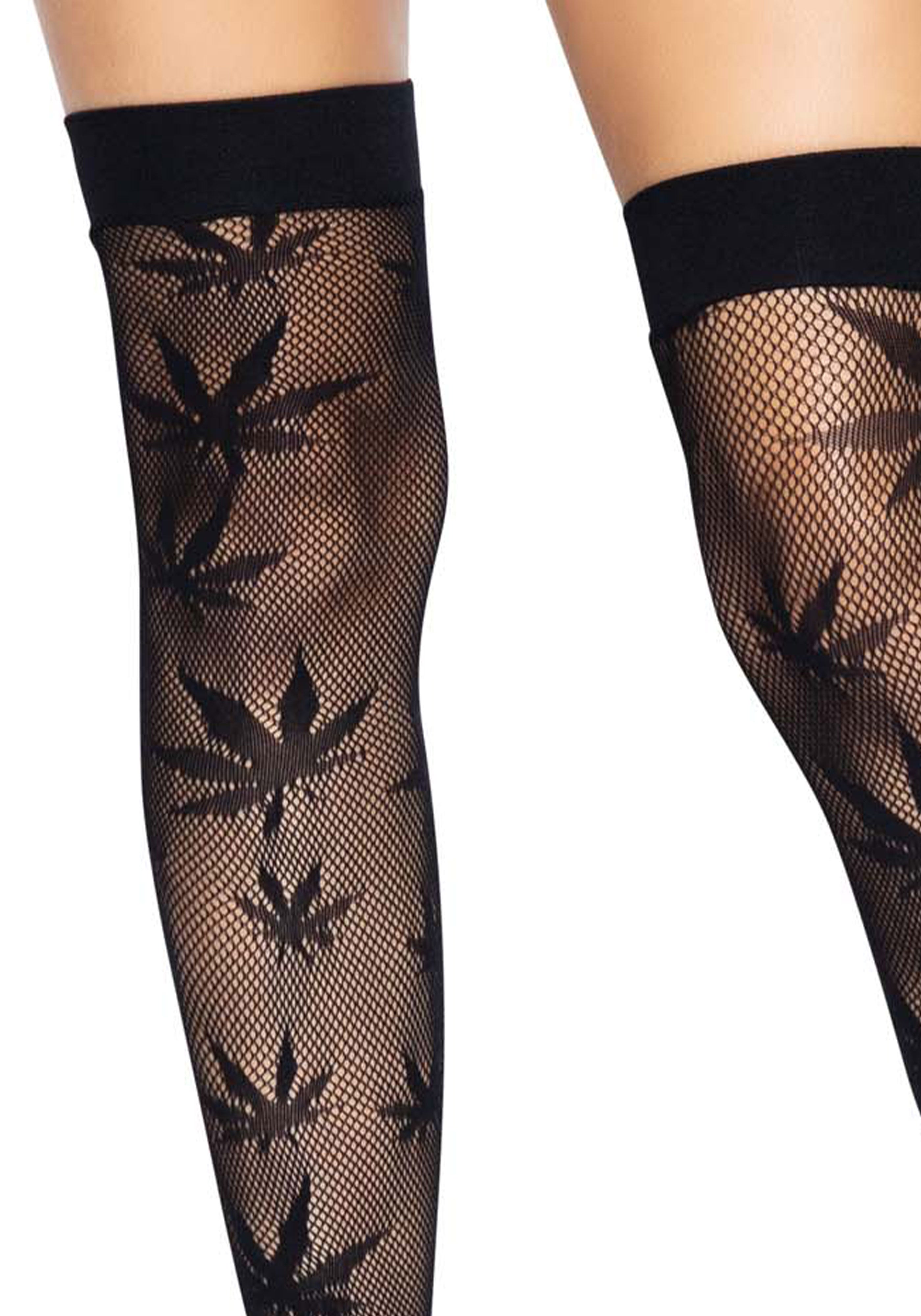 420 Net thigh highs