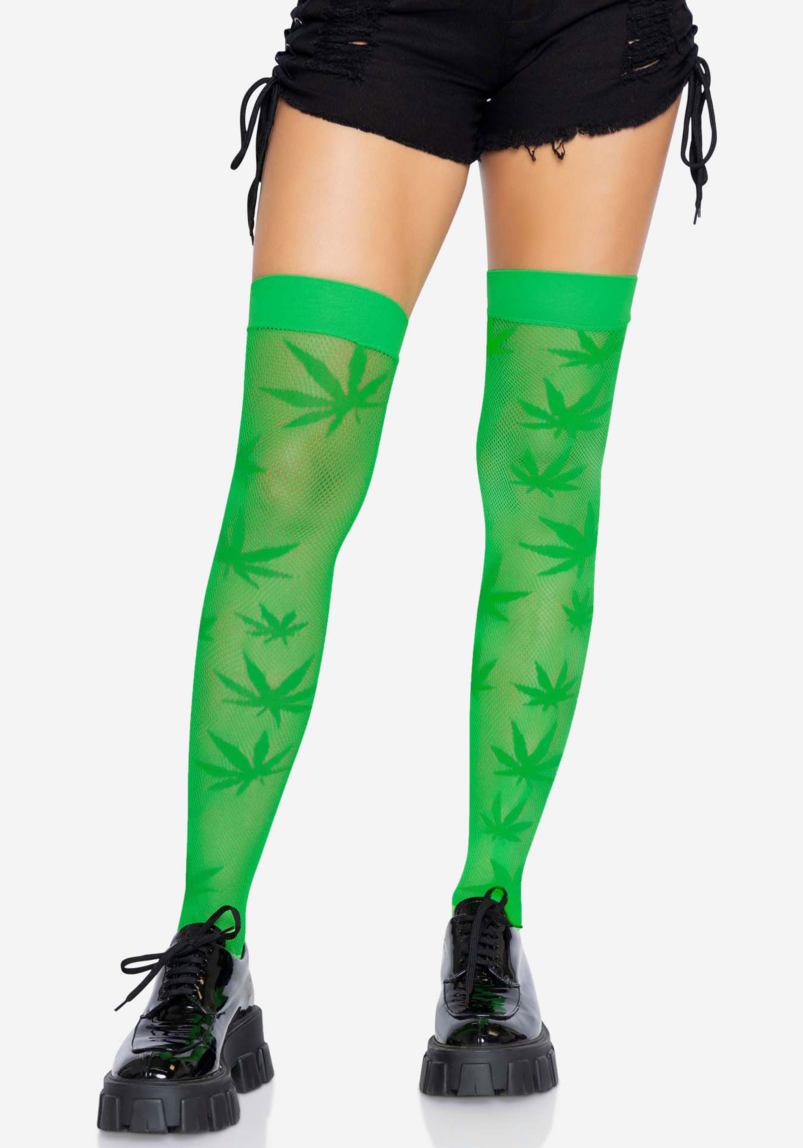 420 Net thigh highs