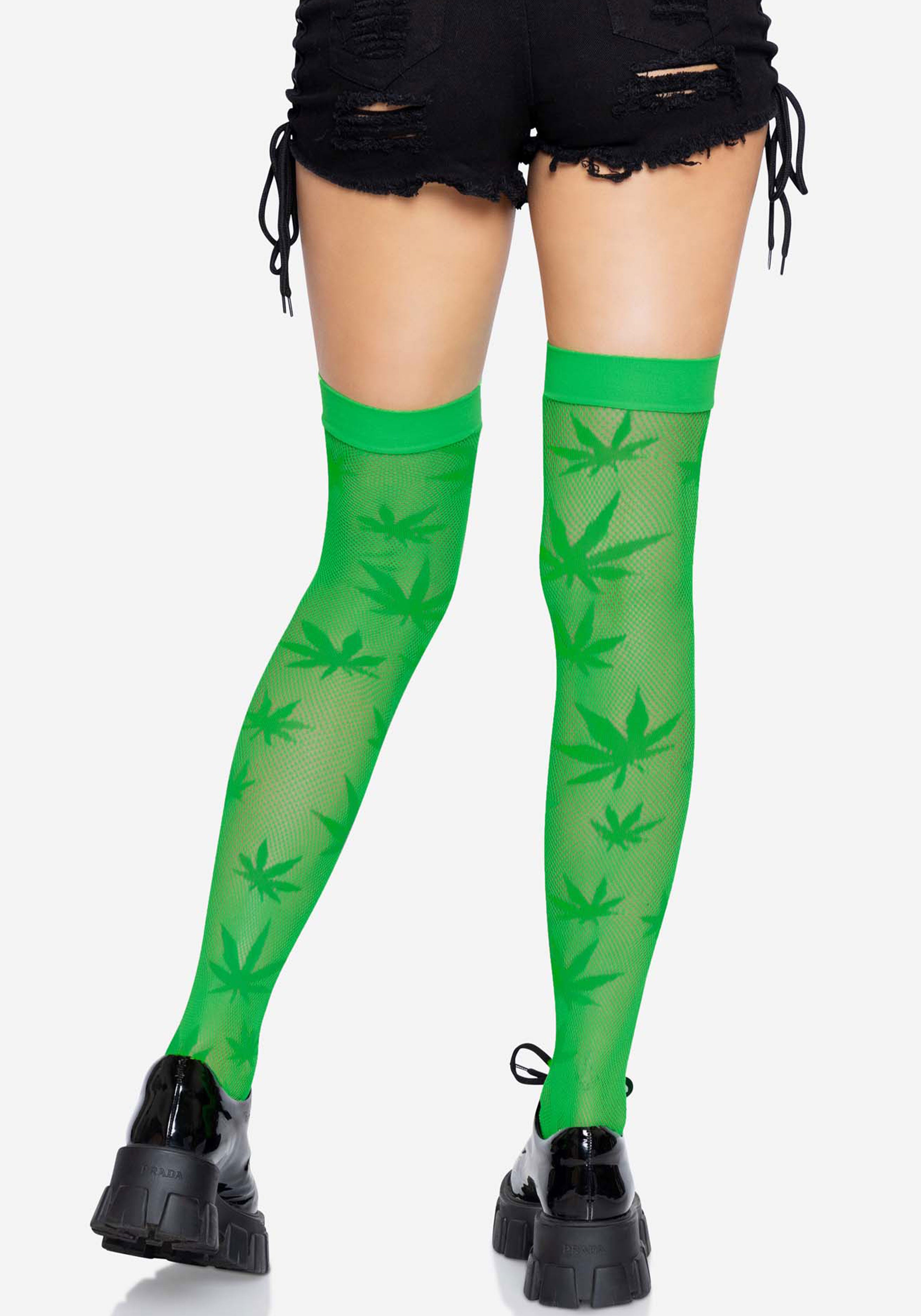 420 Net thigh highs