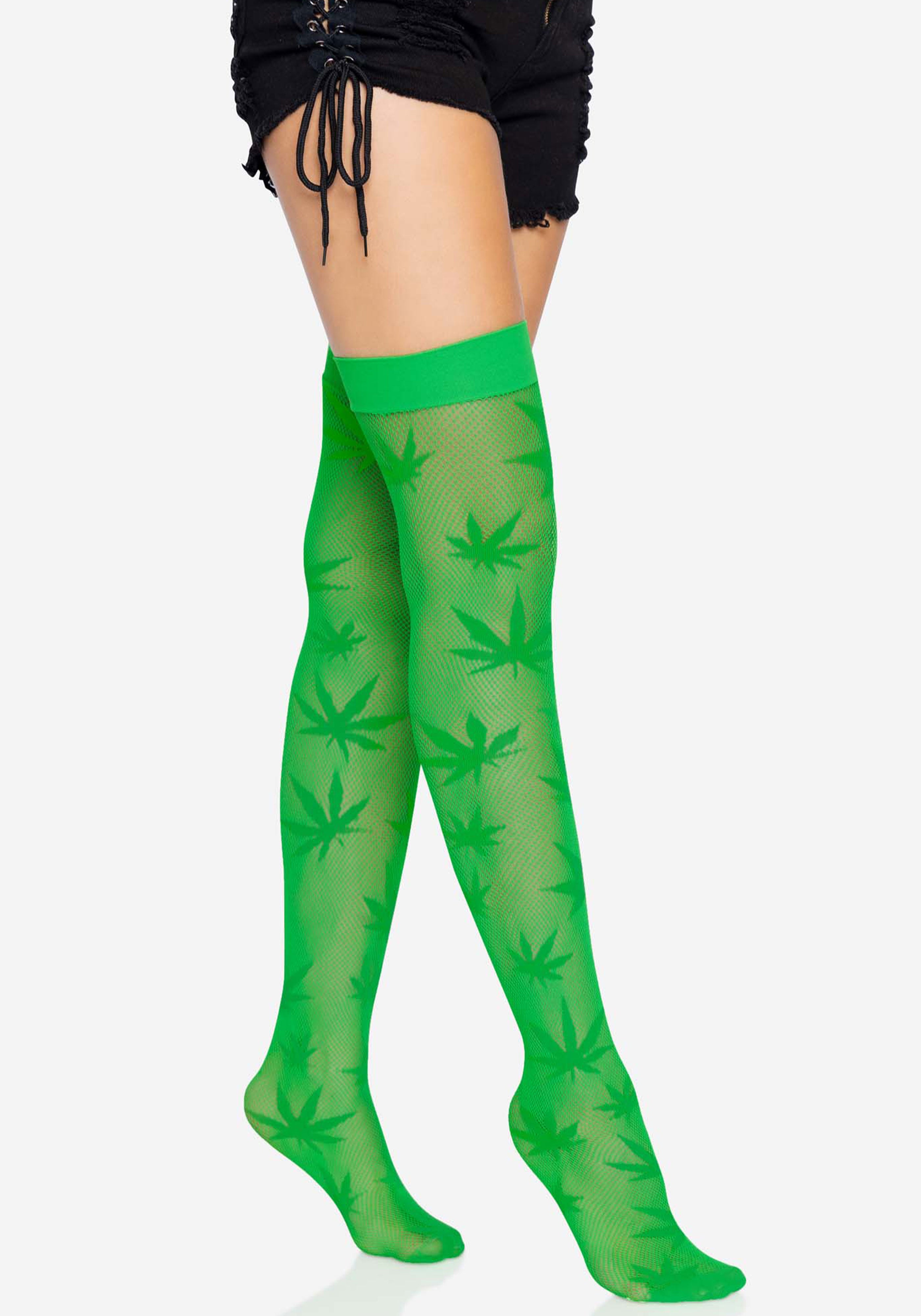 420 Net thigh highs