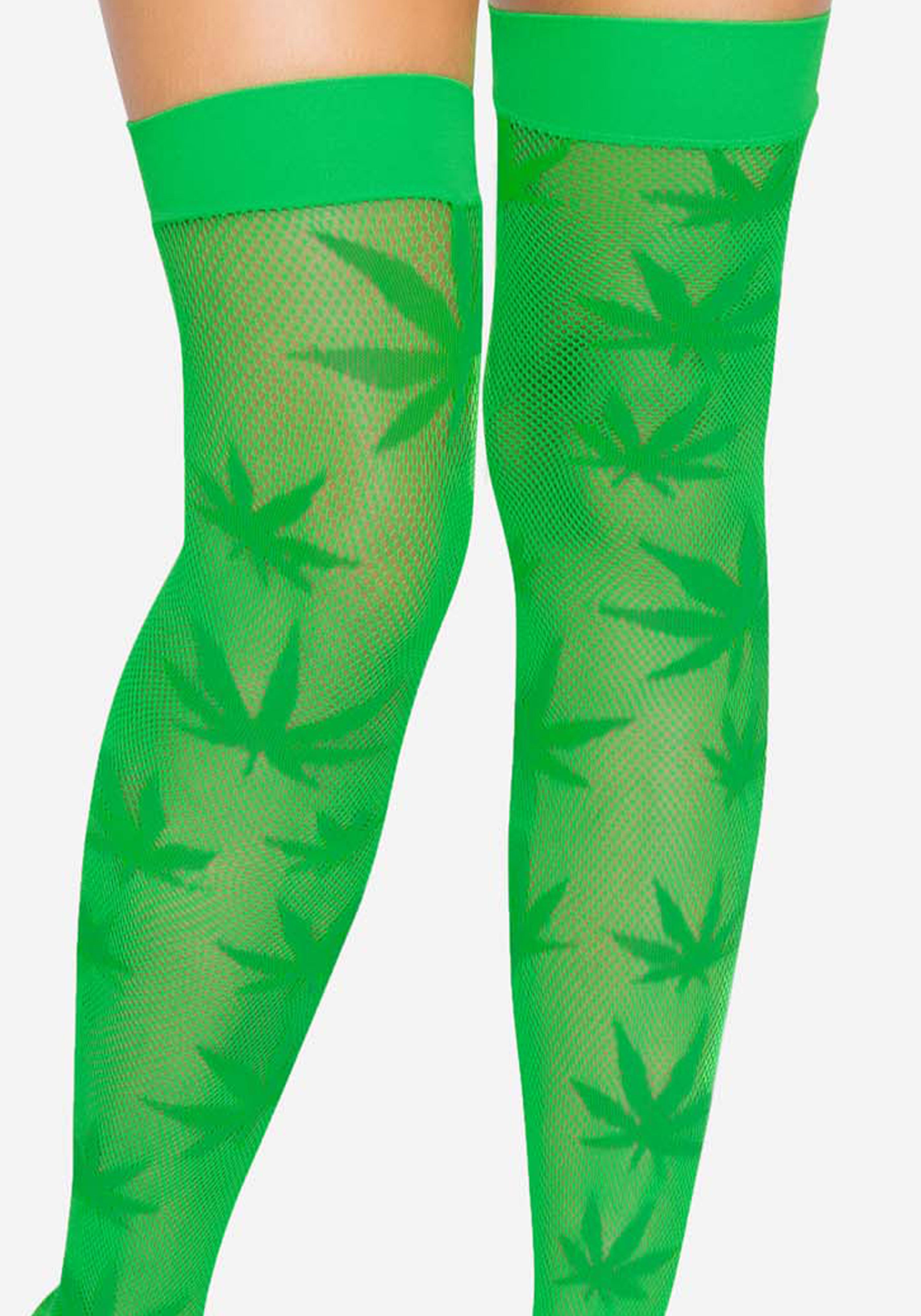 420 Net thigh highs