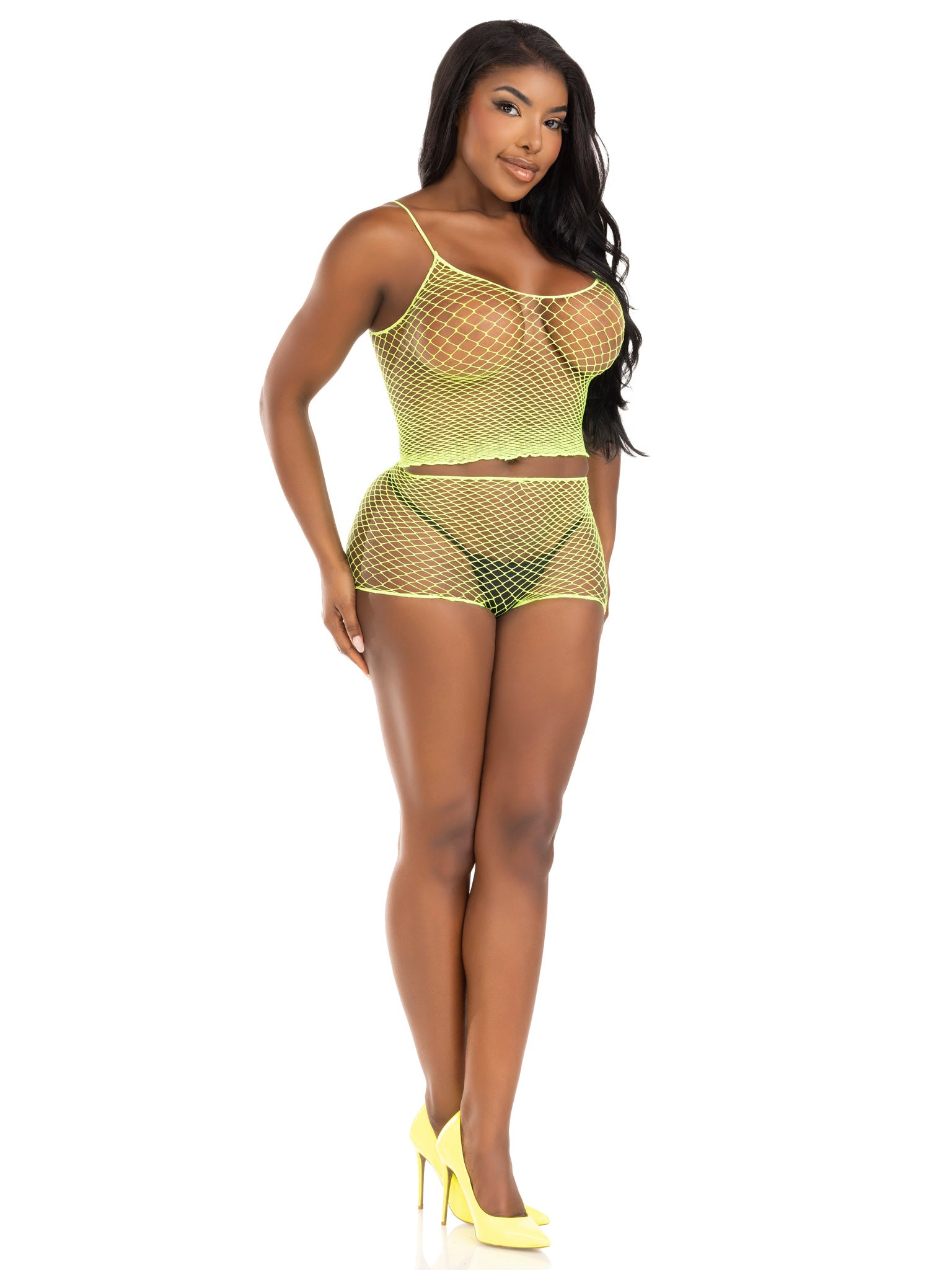 Twist Net Tank Top and Boyshorts