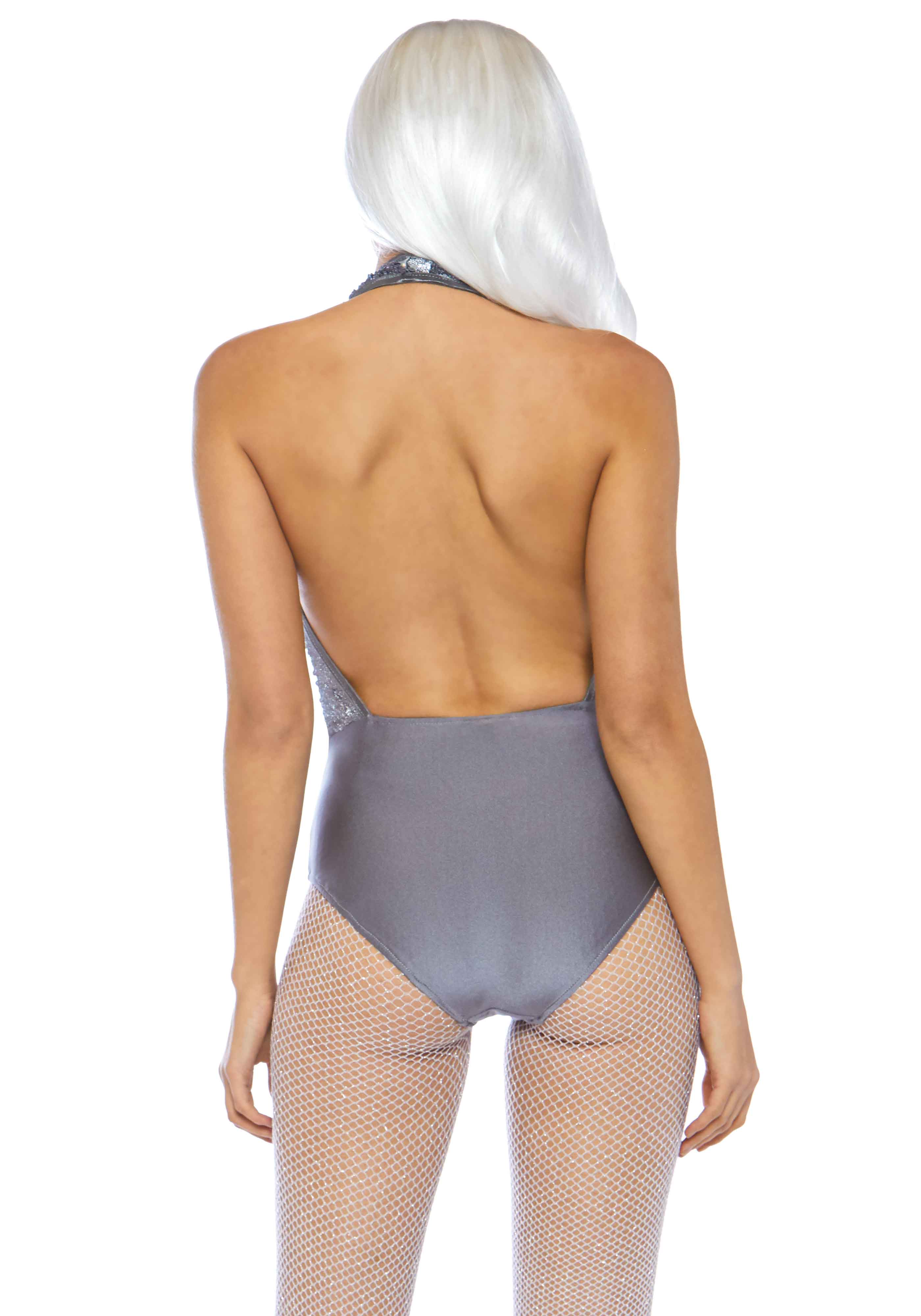 Sequin Bodysuit with Snap Crotch