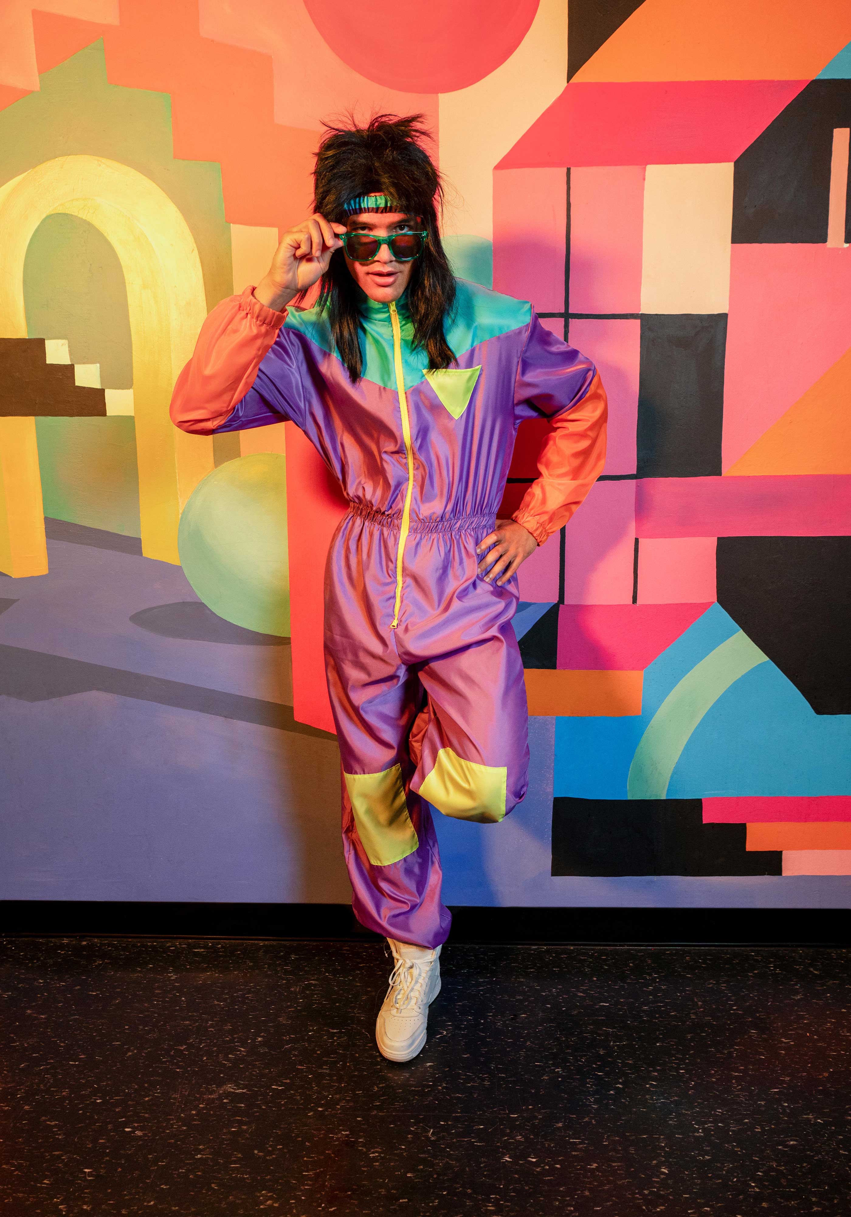 Men's Track Suit 80s Costume