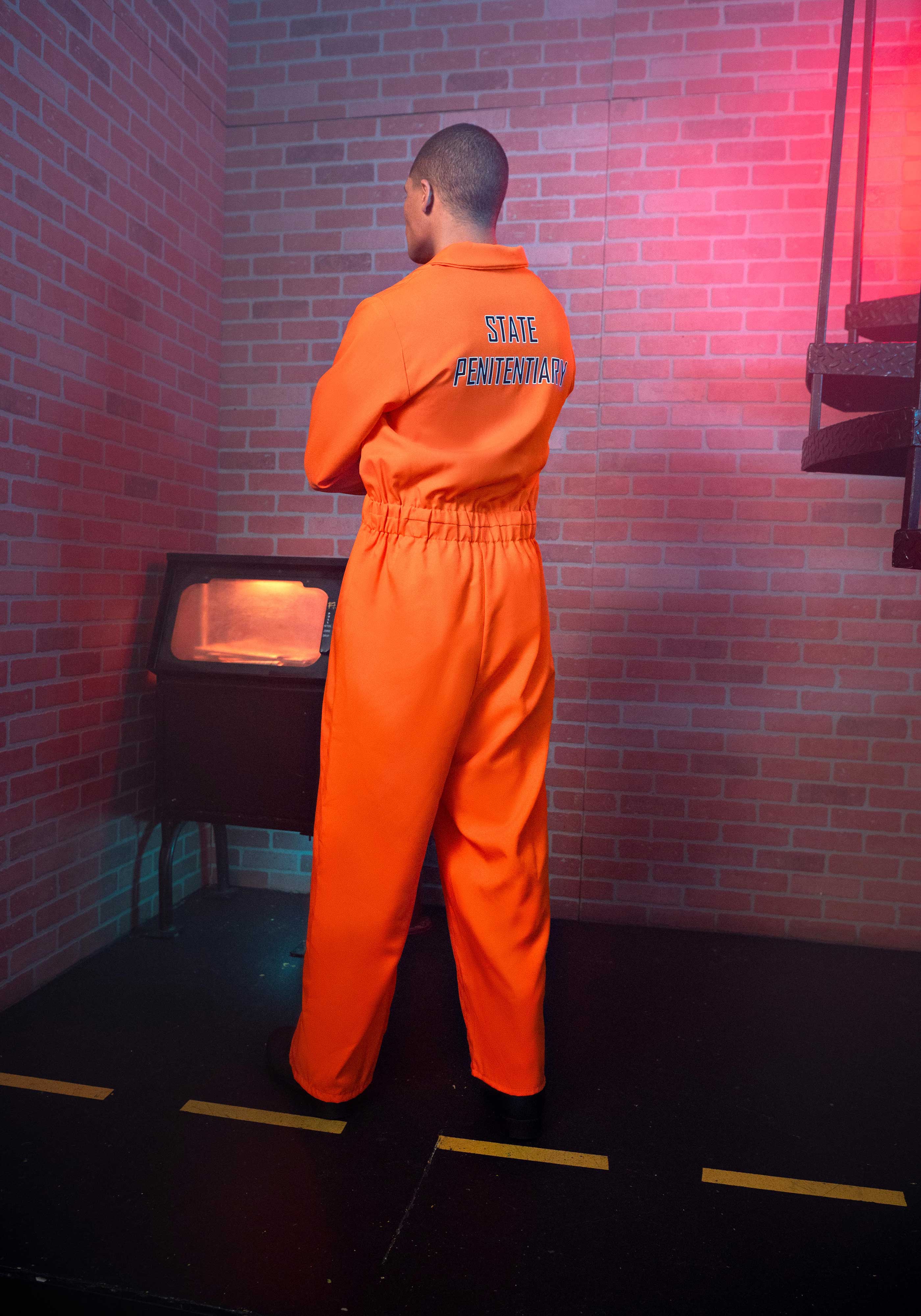 Orange State Prison Jumpsuit Kostüm für Herren