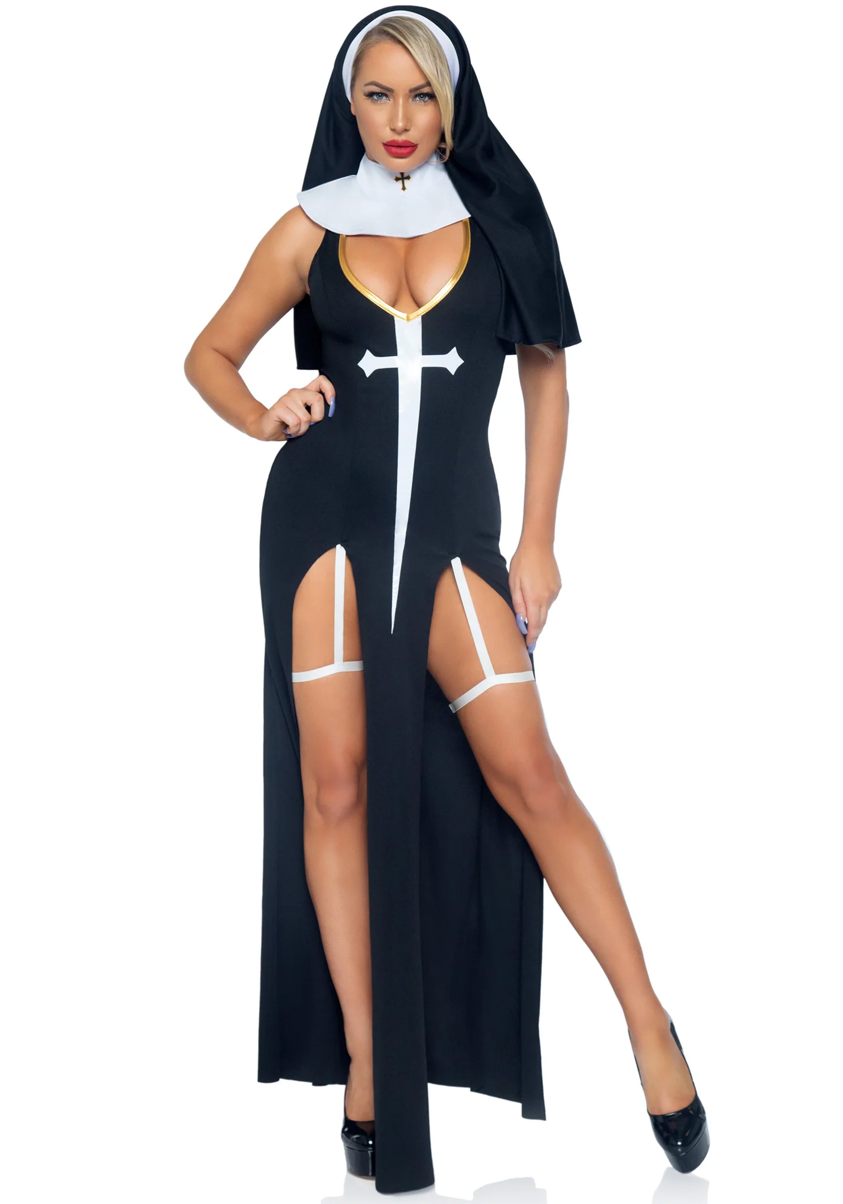 Schwüle Sünderin Nonne Kostüm