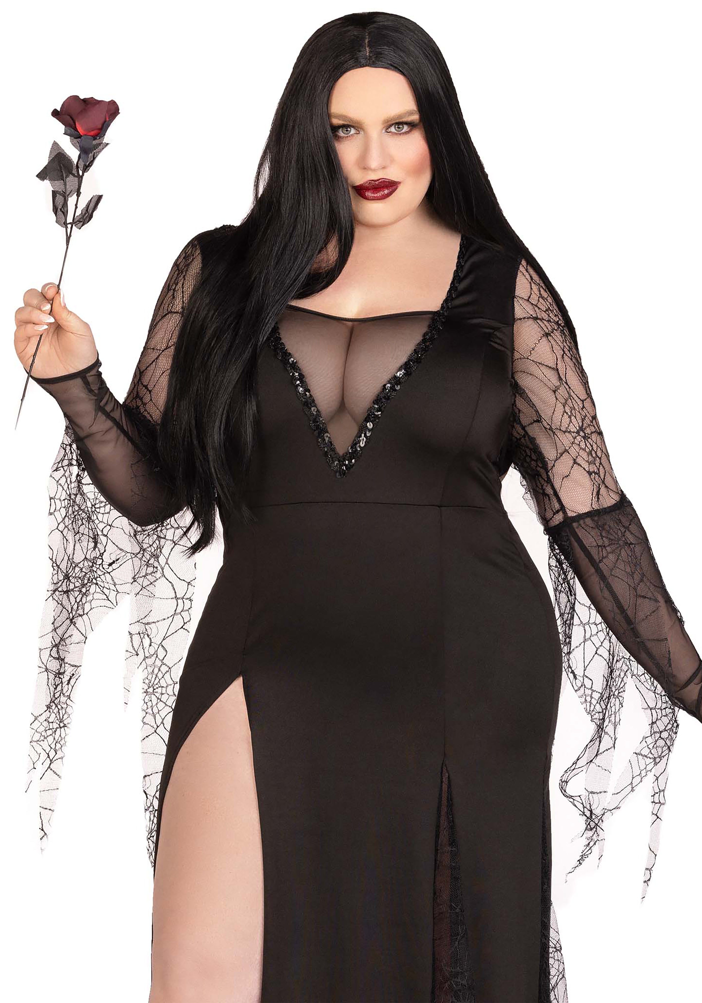 Sexy Spooky Morticia Plus Size