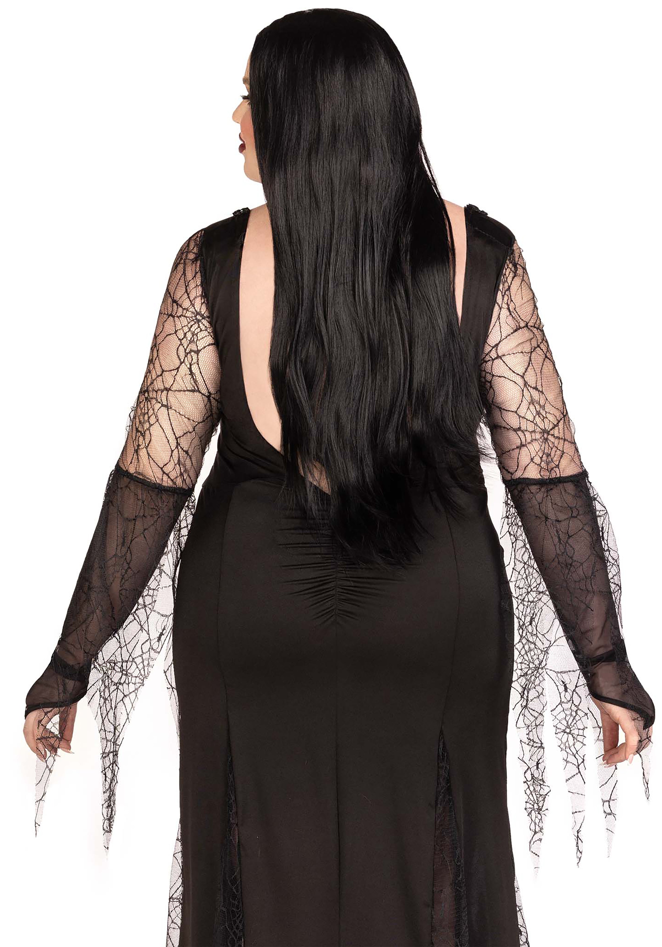 Sexy Spookachtige Morticia Plus Size