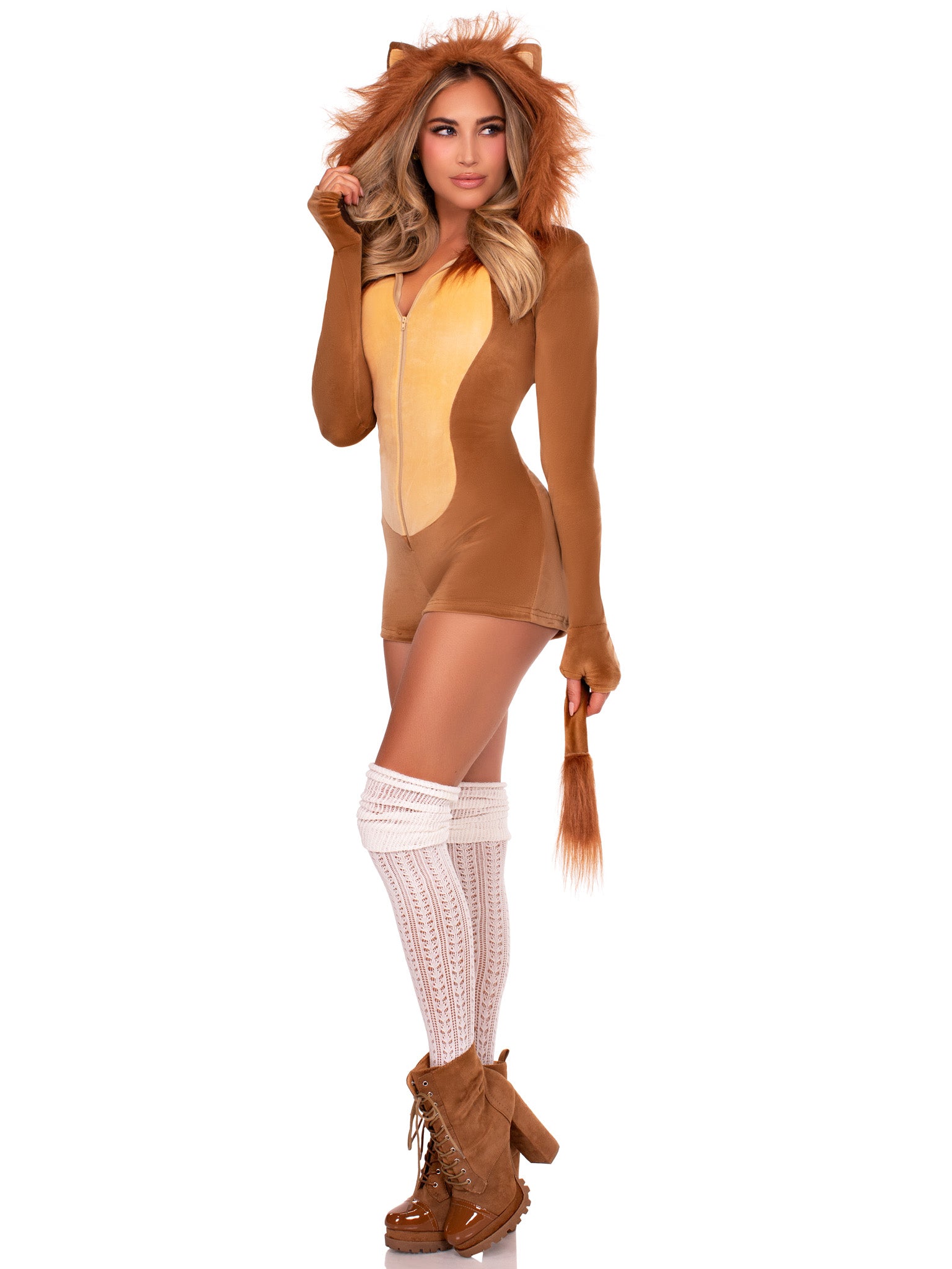 Comfy Lion Ultra-Soft Velvet Romper