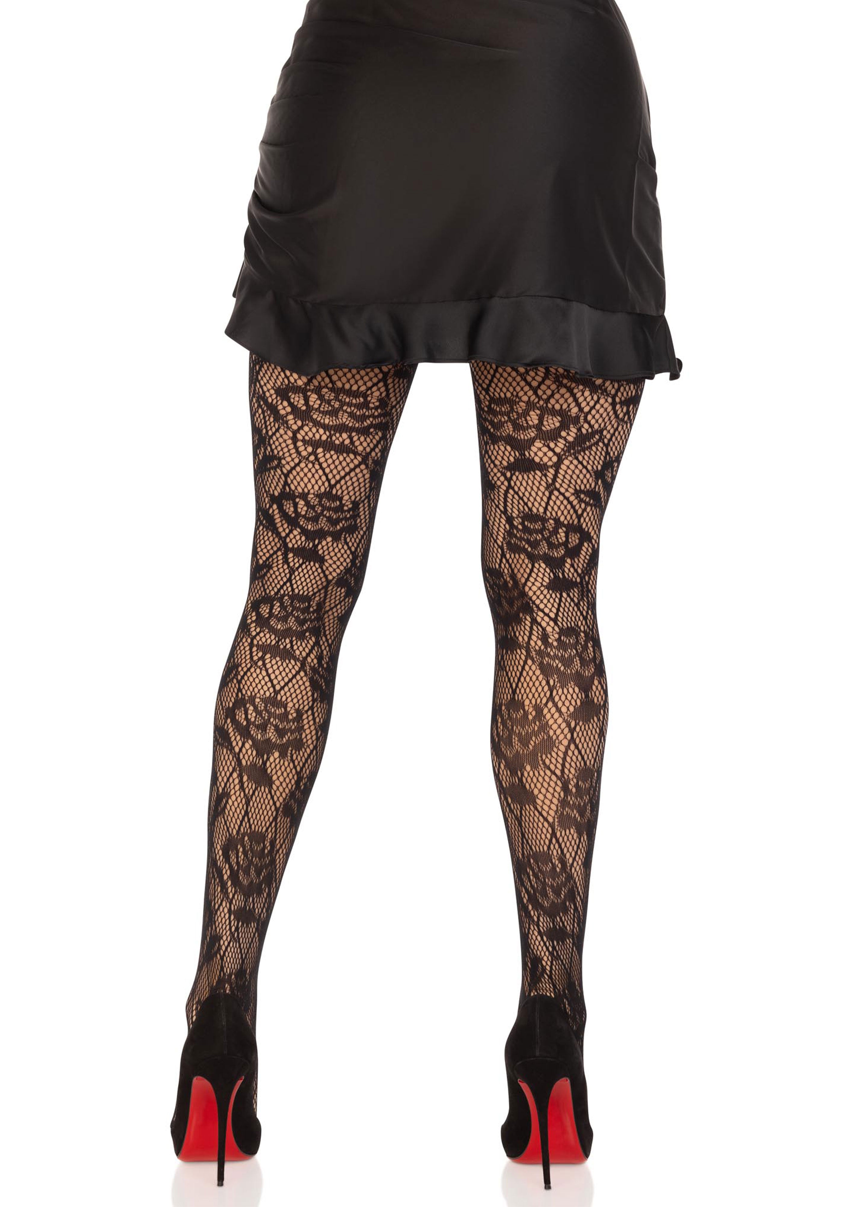 Wild Rose Net Tights