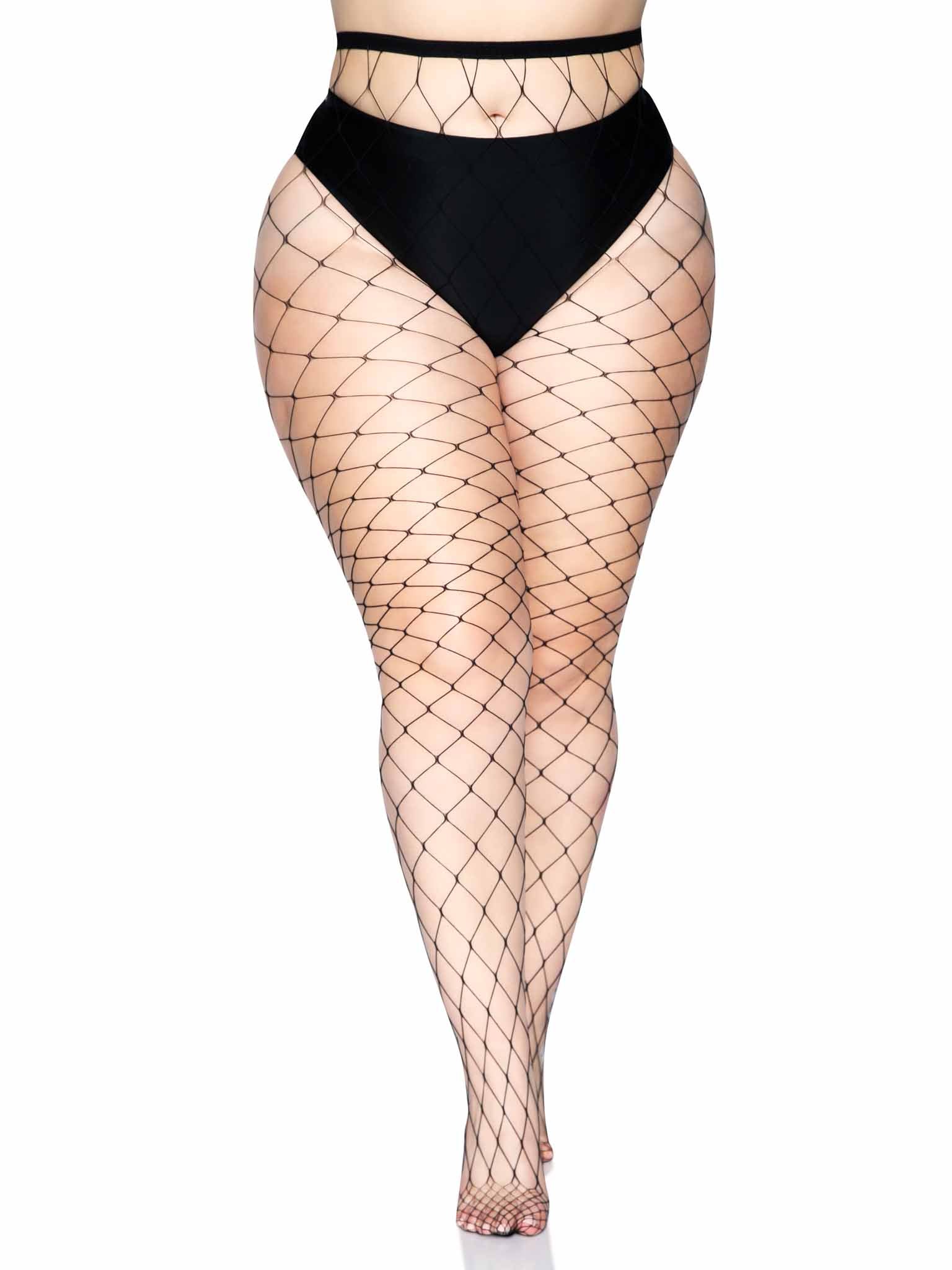 Plus Fence Net Pantyhose