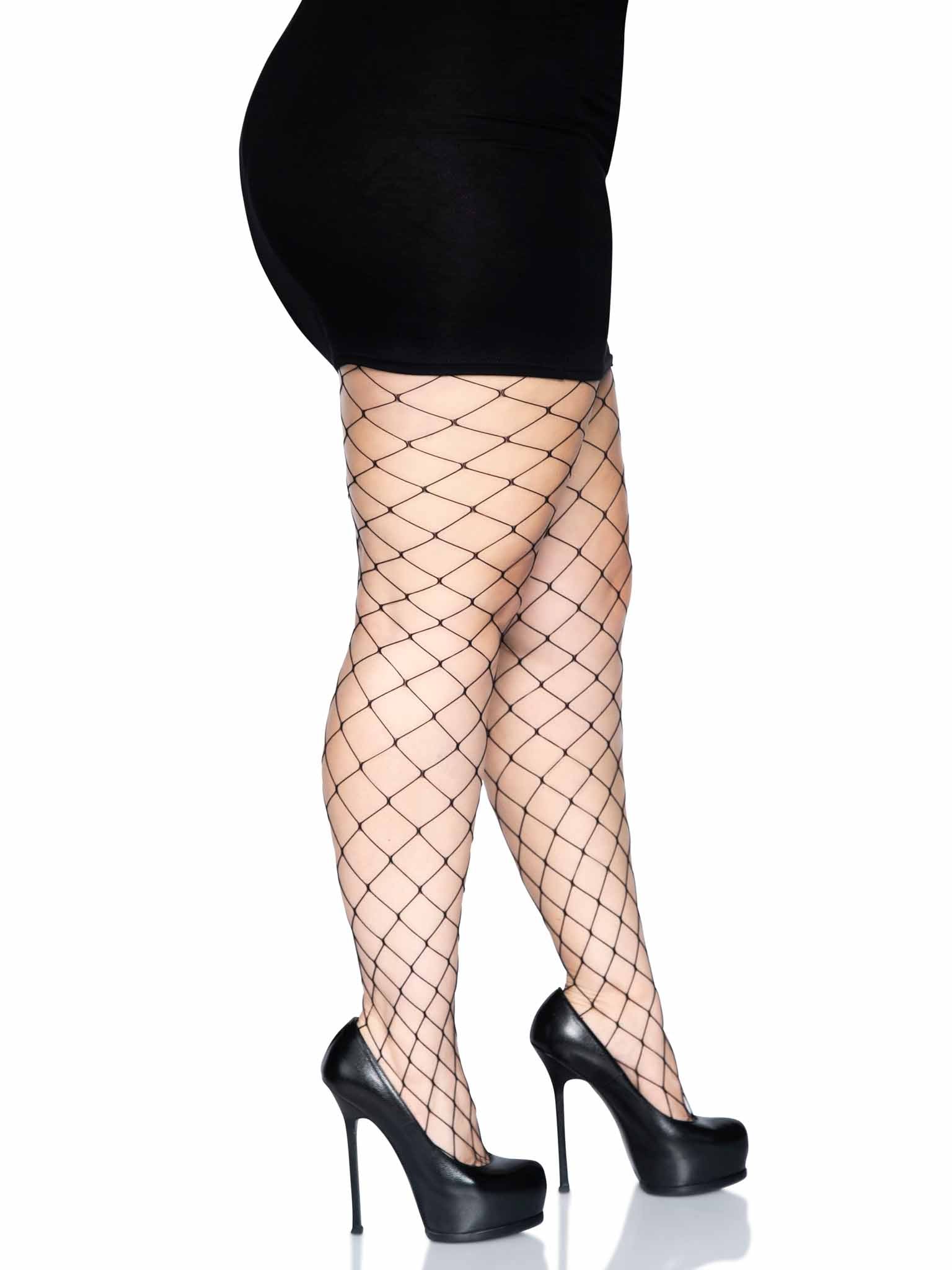 Plus Fence Net Pantyhose