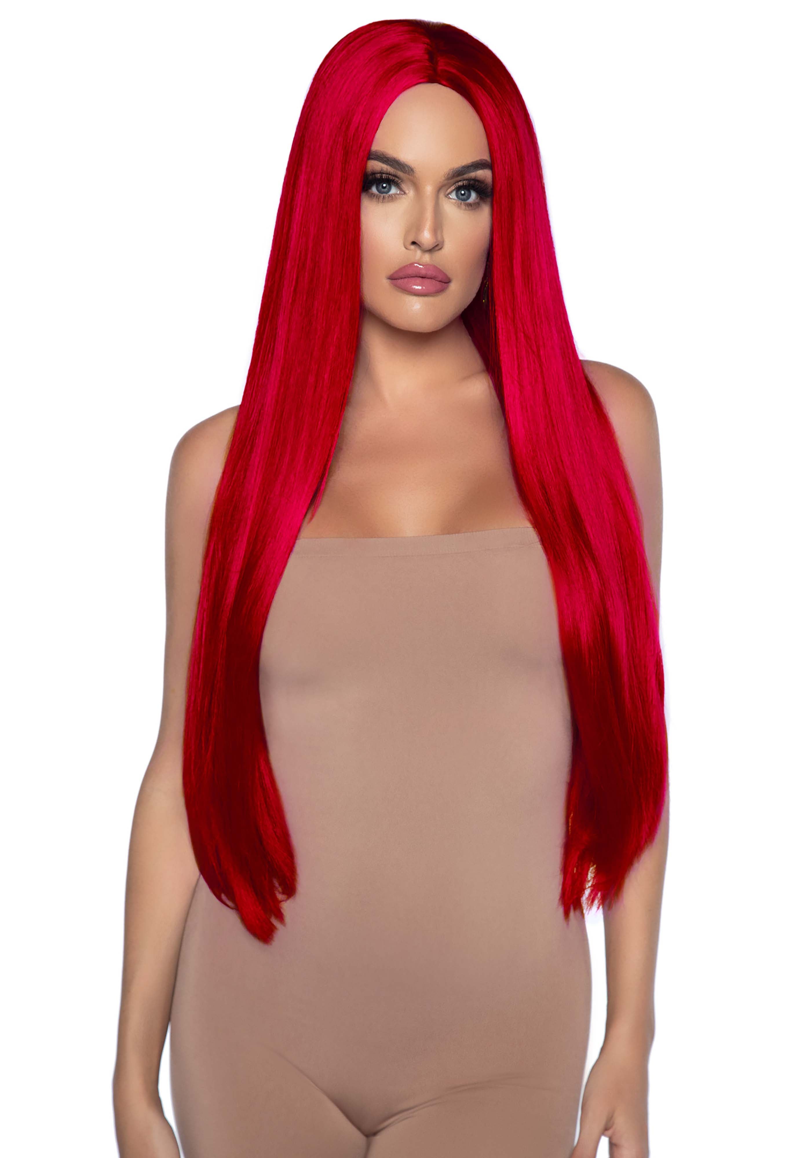 Long Straight Center Part Wig