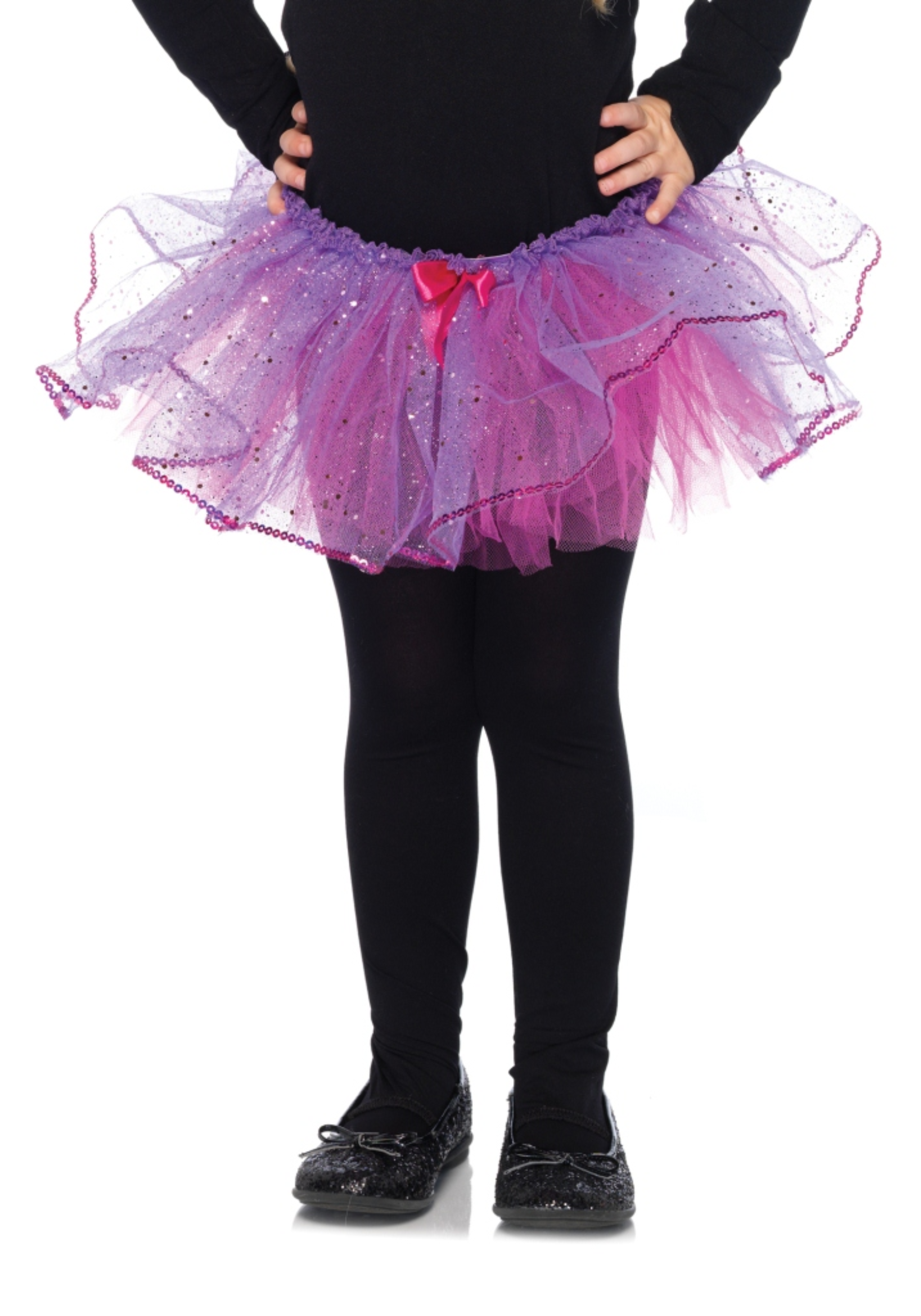 Kids Duel Color Glitter Tutu