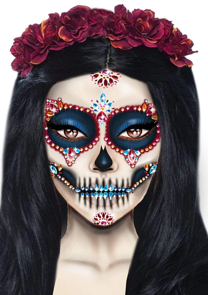 Dotd Face Jewels Sticker