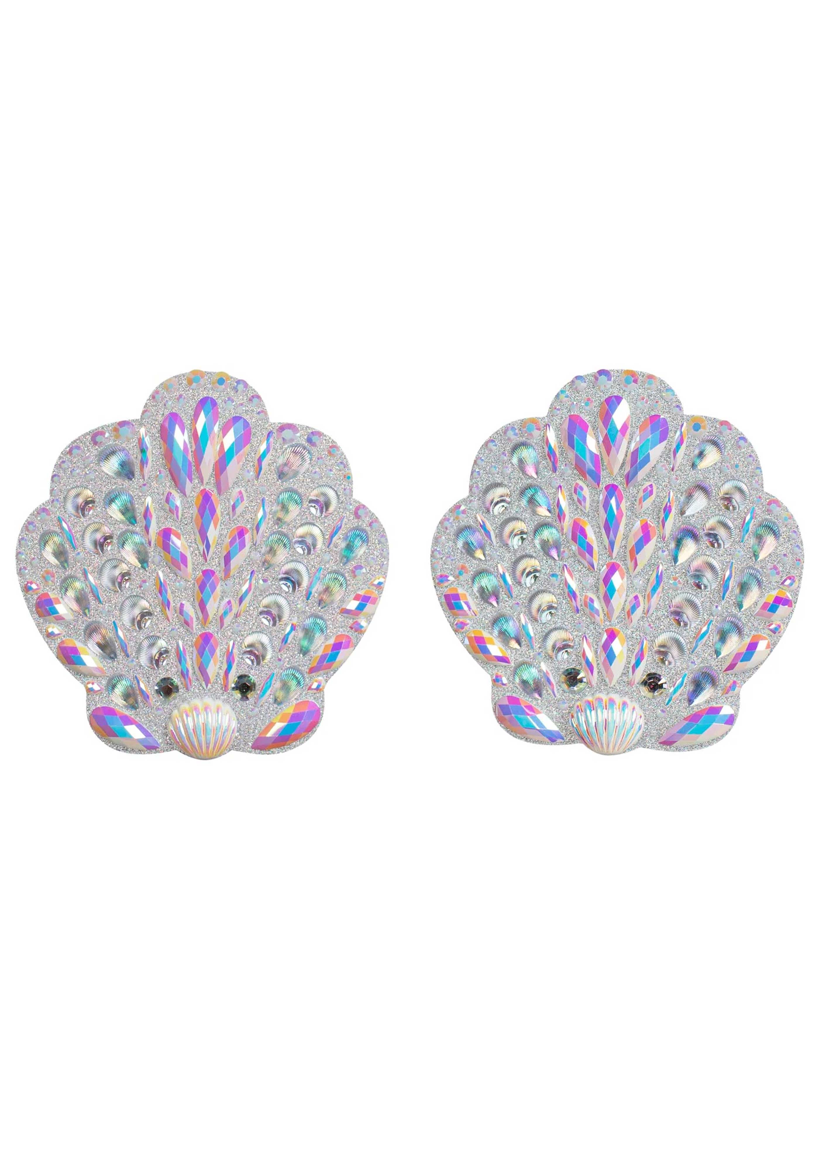 Shell Adhesive Jewel Nipple Stickers