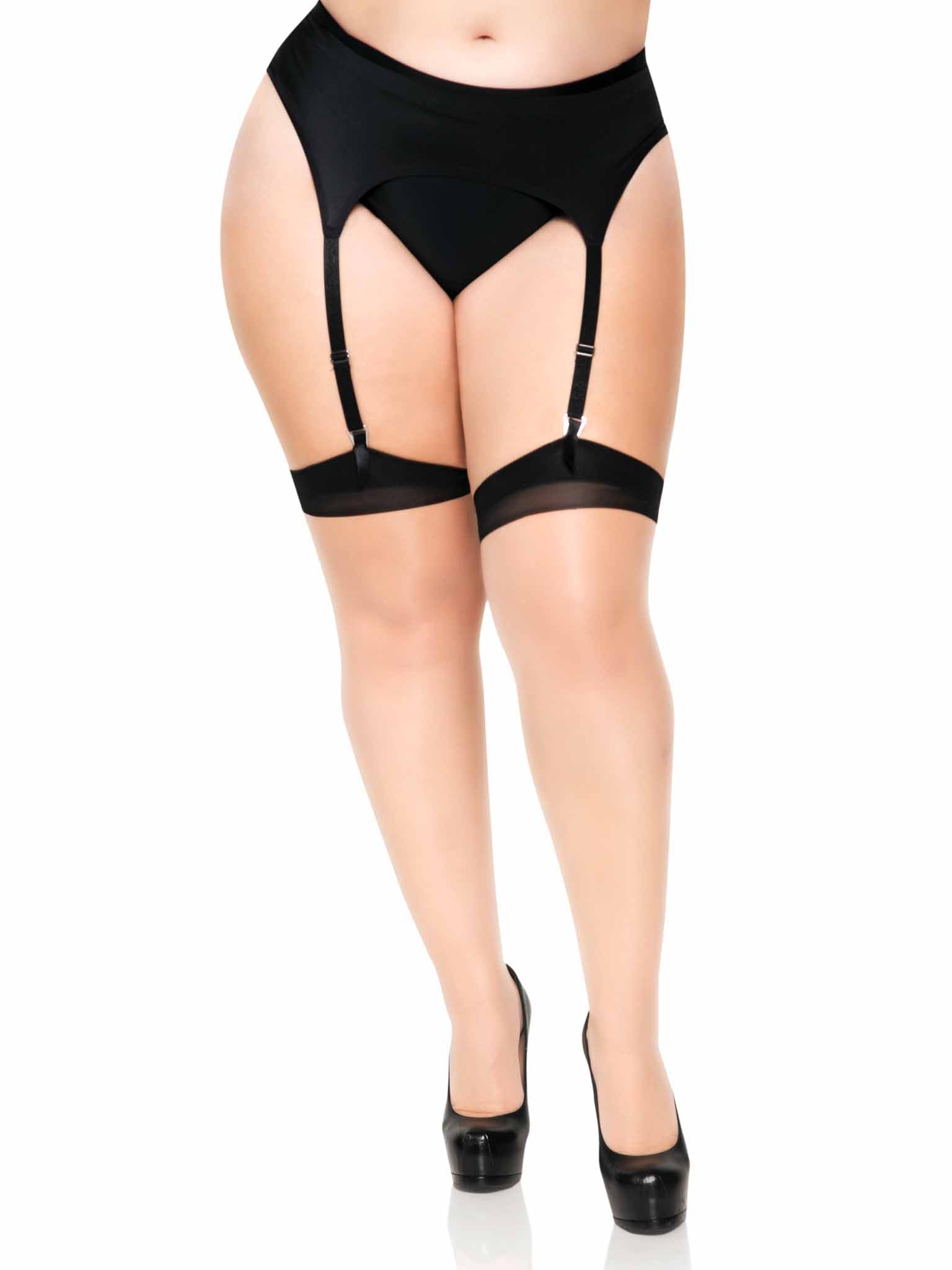 Tweekleurige Kousen - Plussize