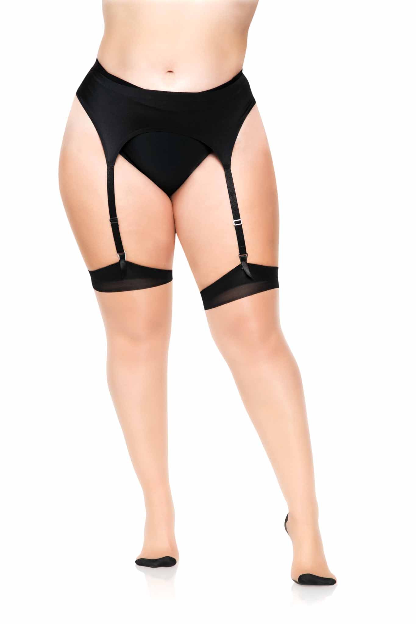Tweekleurige Kousen - Plussize