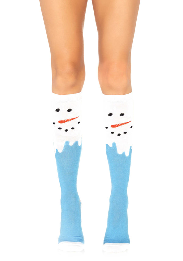 Leg Avenue 5612 Snow man knee high socks