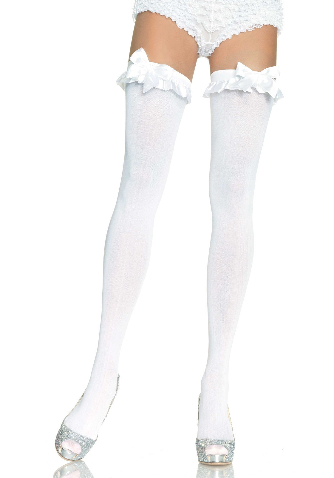 Leg Avenue 6010 Opaque thigh highs with bow