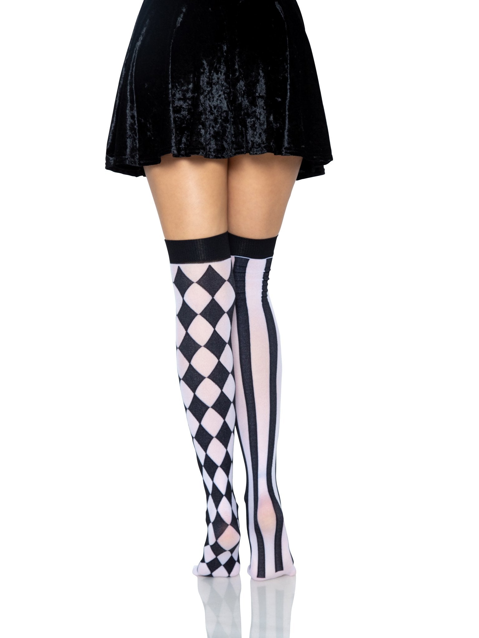 Jude Harlequin Thigh High Stockings