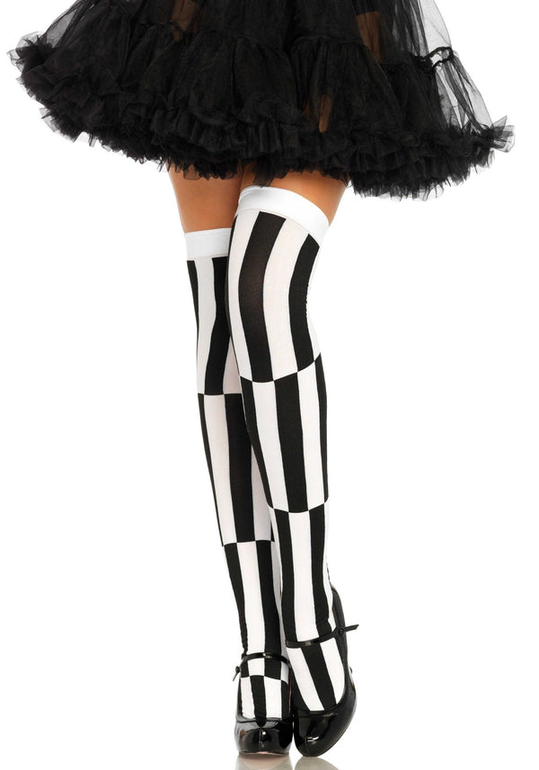 Leg Avenue 6340 Woven illusion thigh high