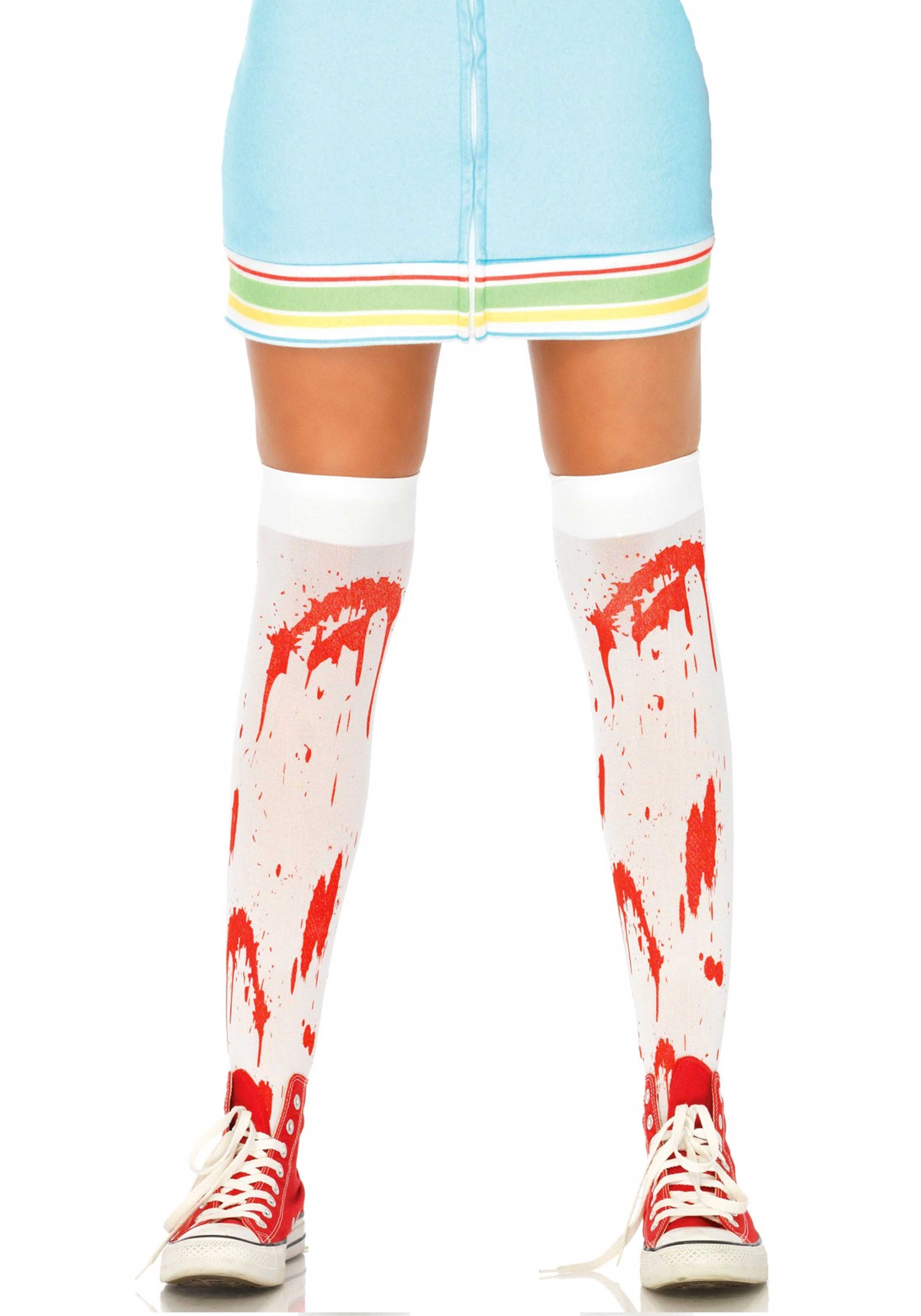 Leg Avenue 6675 Bloody Zombie Thigh Highs