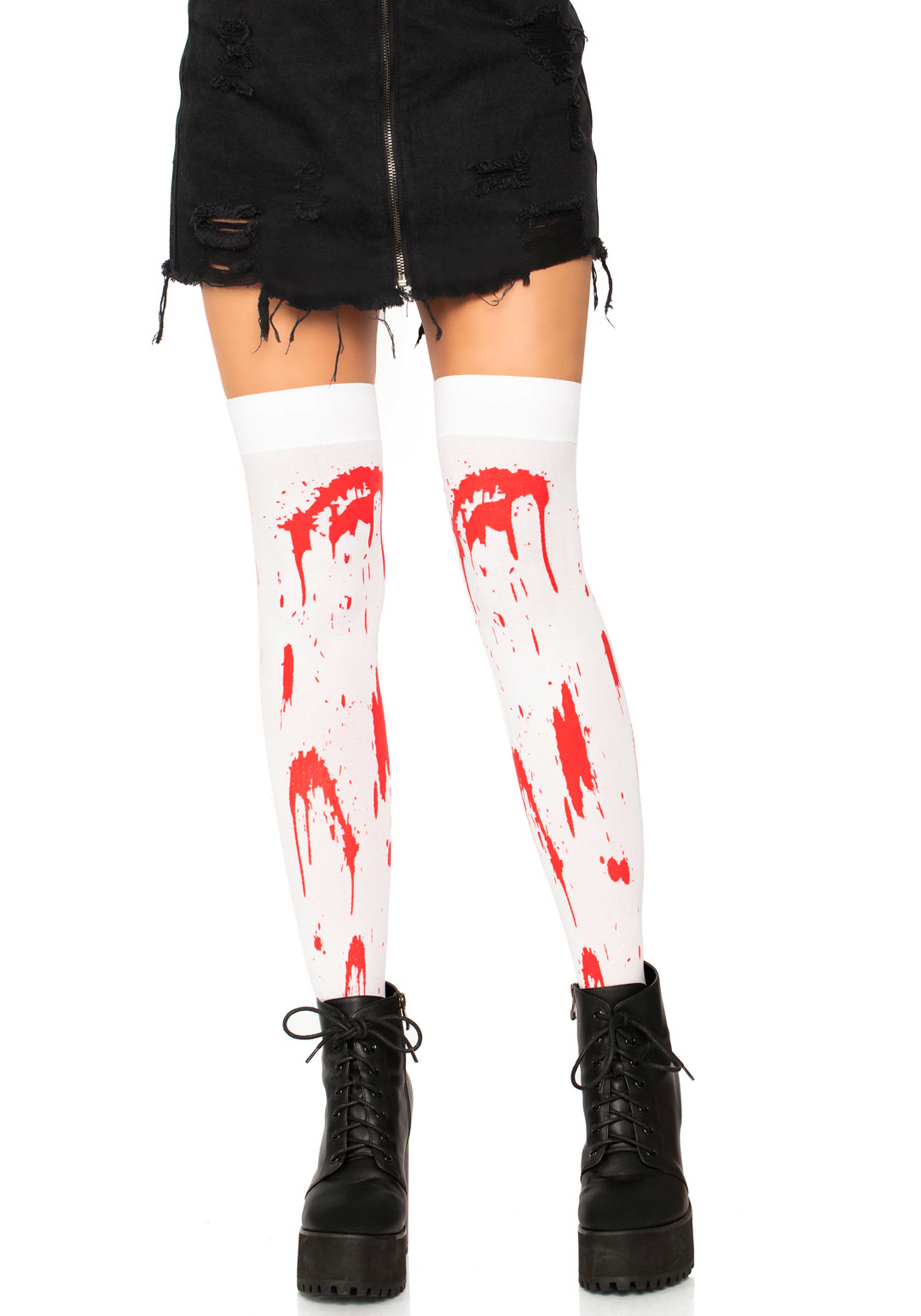 Leg Avenue 6675 Bloody Zombie Thigh Highs