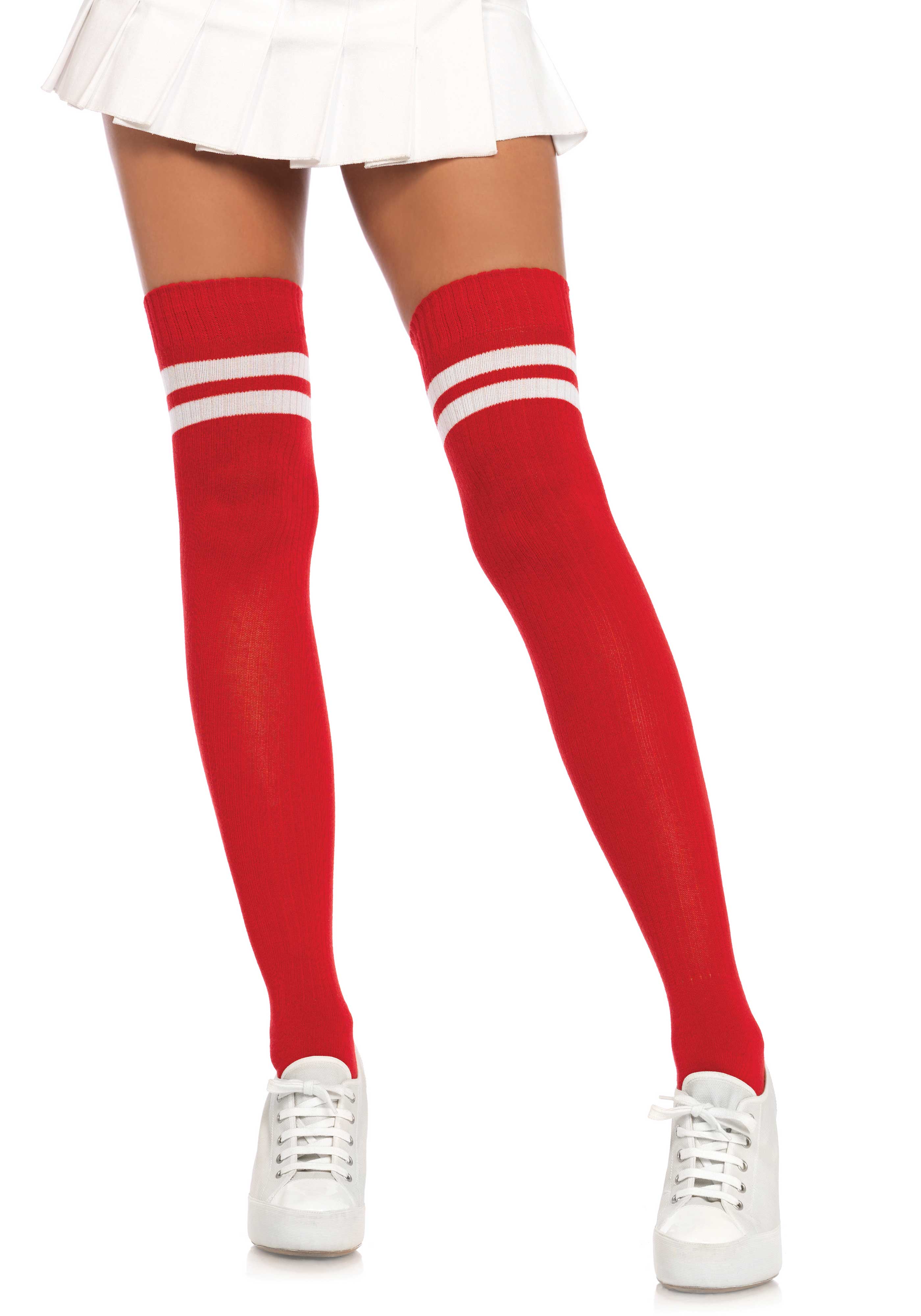 Leg Avenue 6919 Ribbed athletic thigh highs