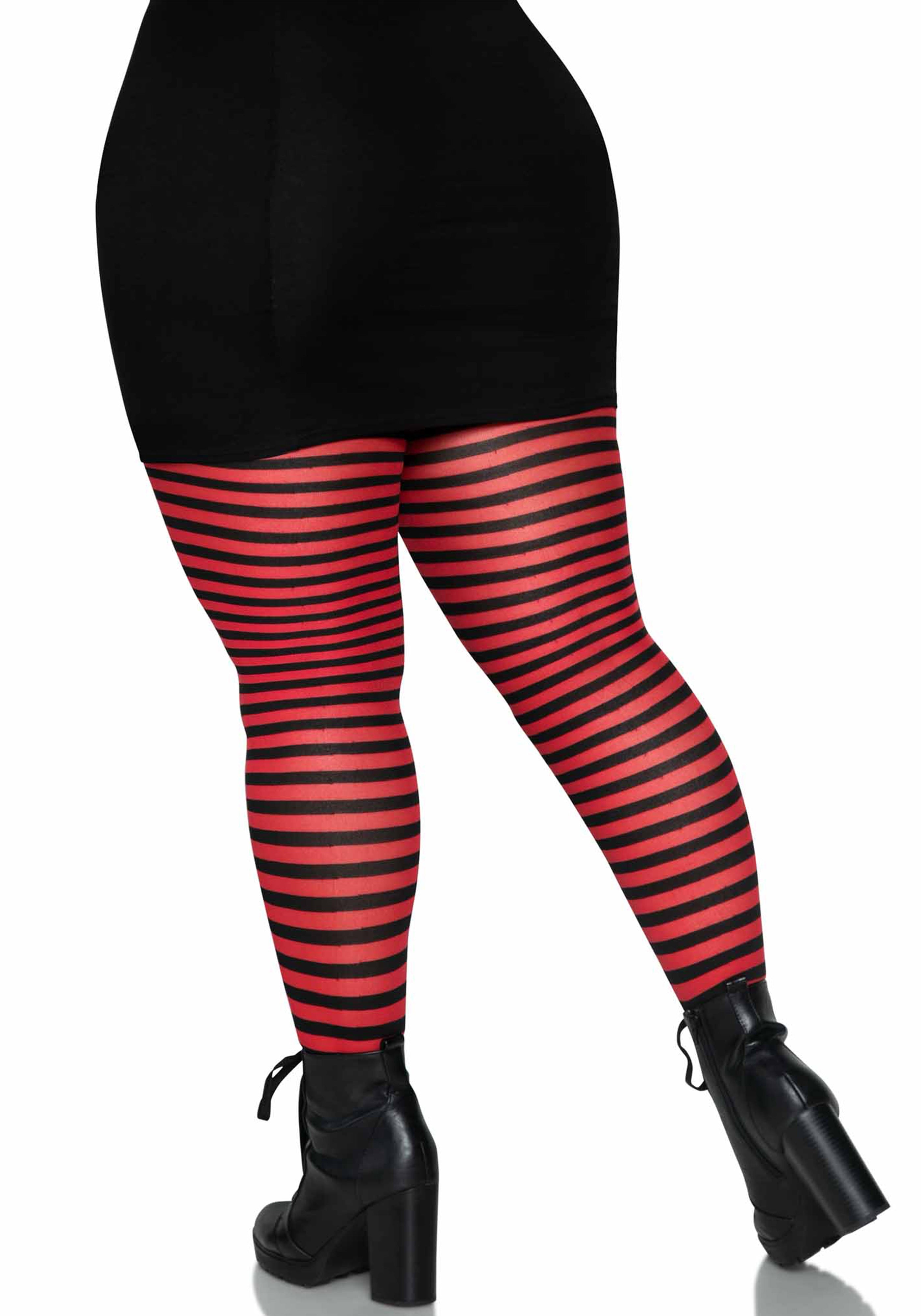 Leg Avenue 7100Q Stripe Tights Plus Size