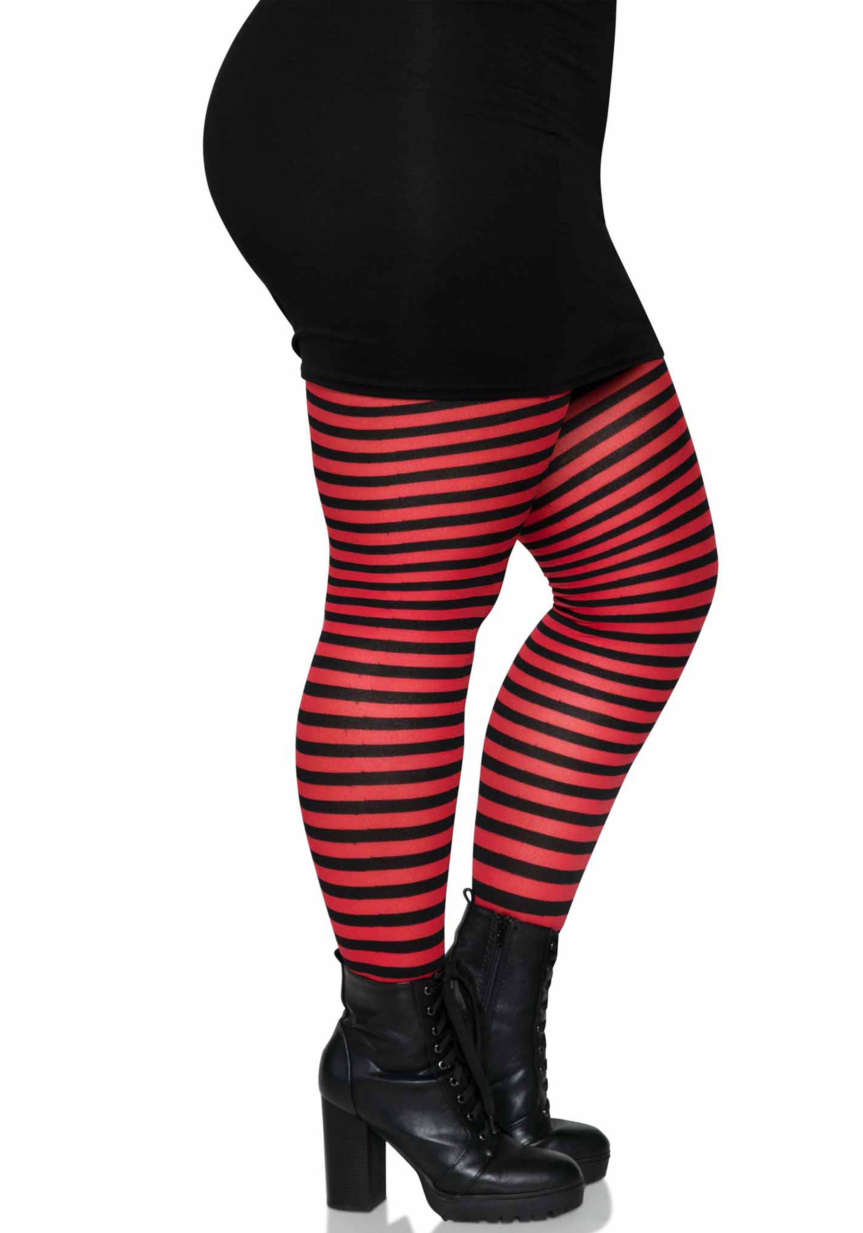 Leg Avenue 7100Q Stripe Tights Plus Size