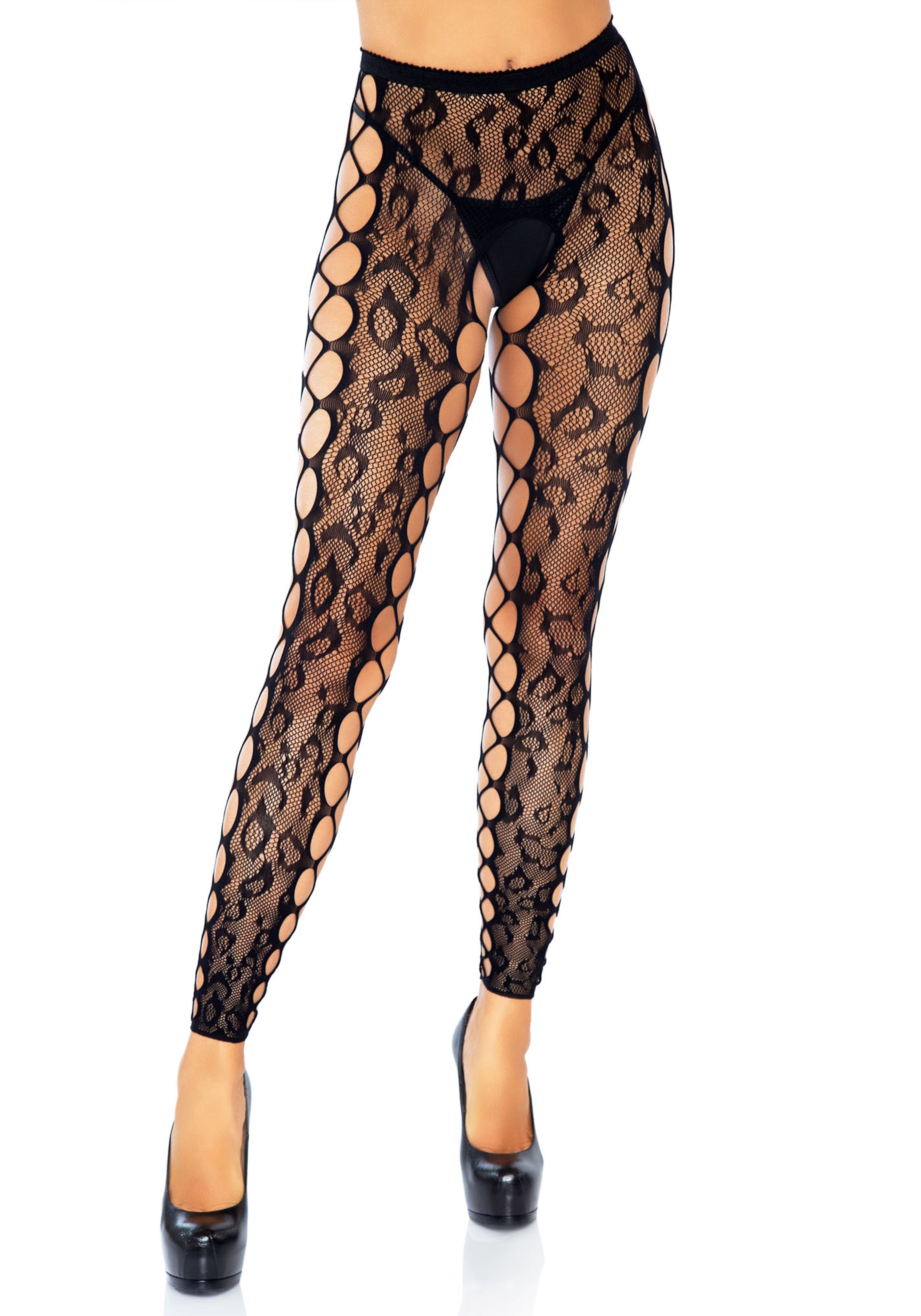 Leg Avenue 7812 Footless crotchless tights
