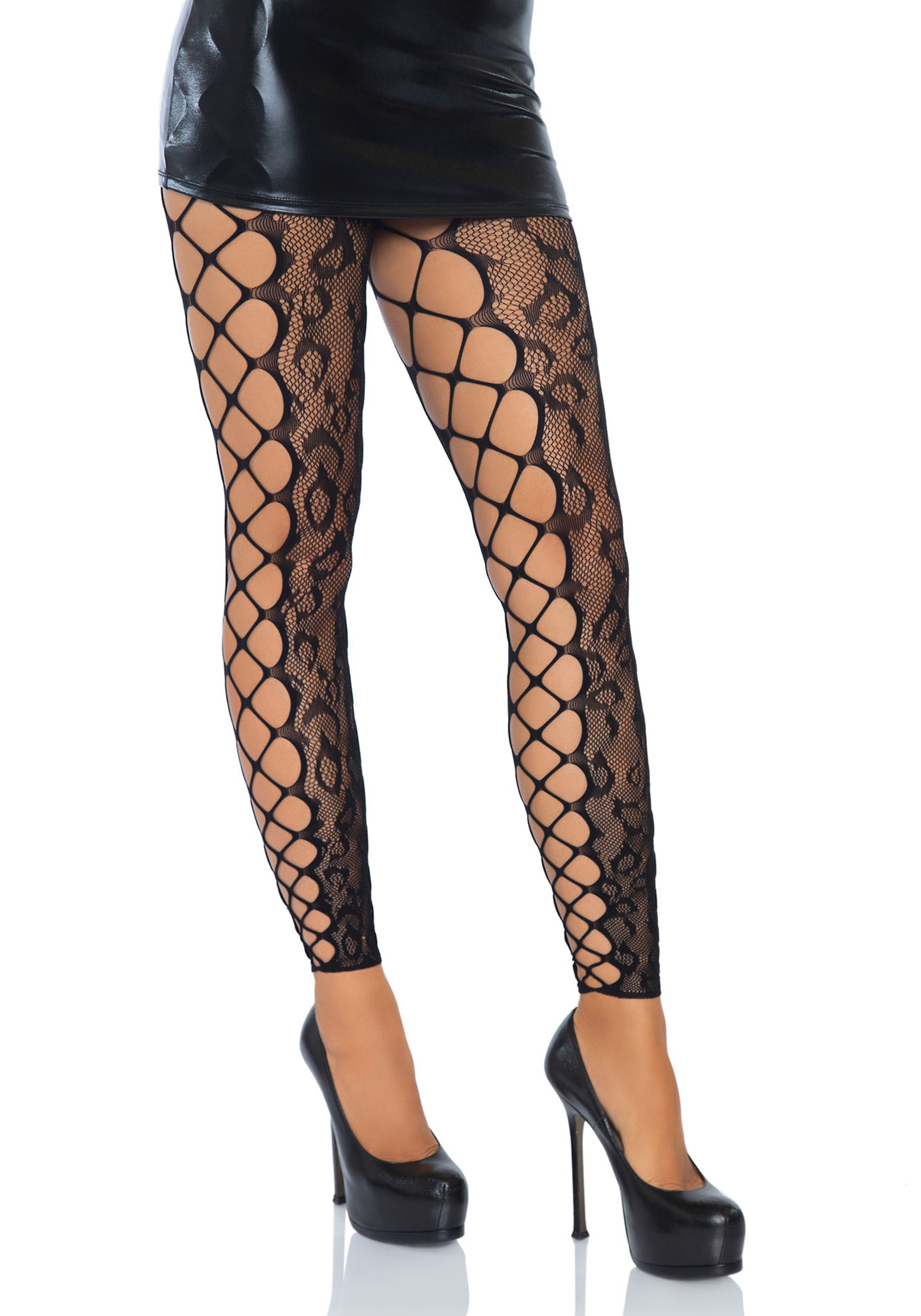 Leg Avenue 7812 Footless crotchless tights