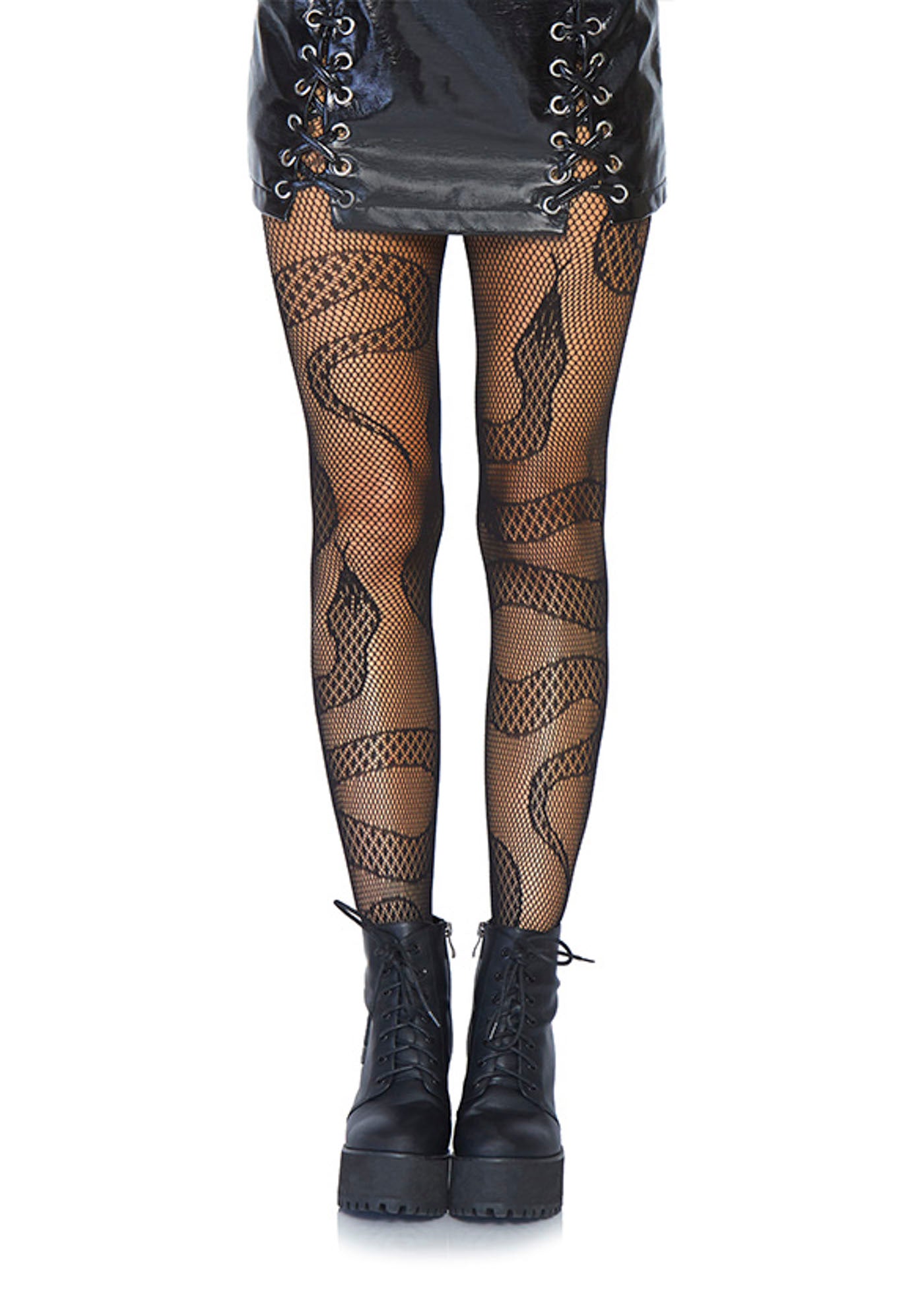 Snake net tights –