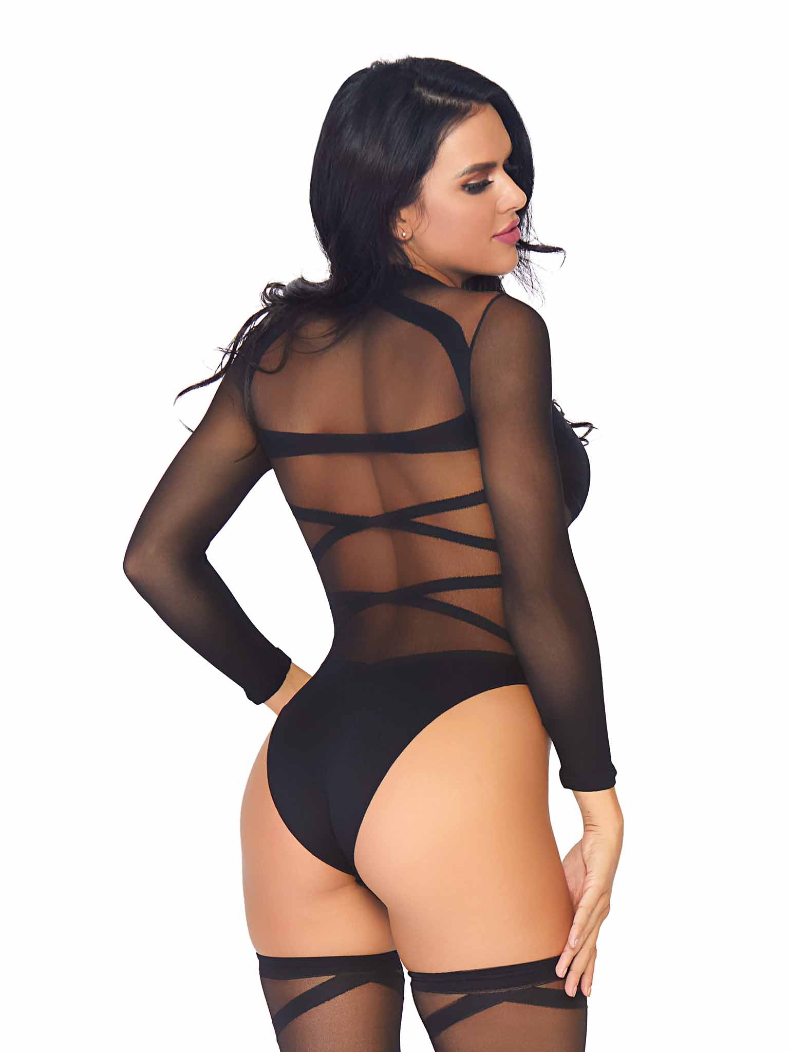 Truth Or Dare Bodysuit And Thigh Highs Set