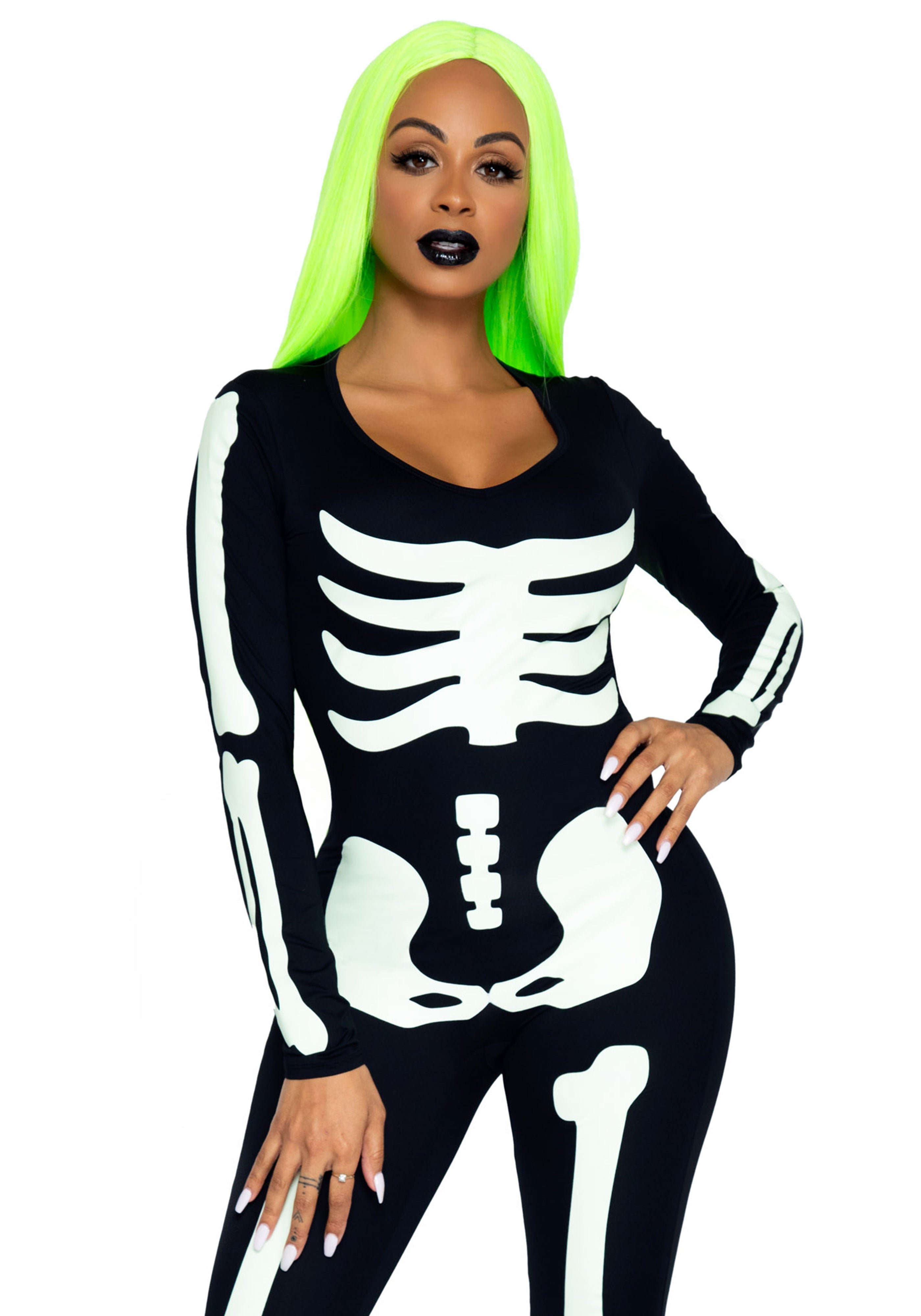 Leg Avenue 85346 Skeleton Catsuit